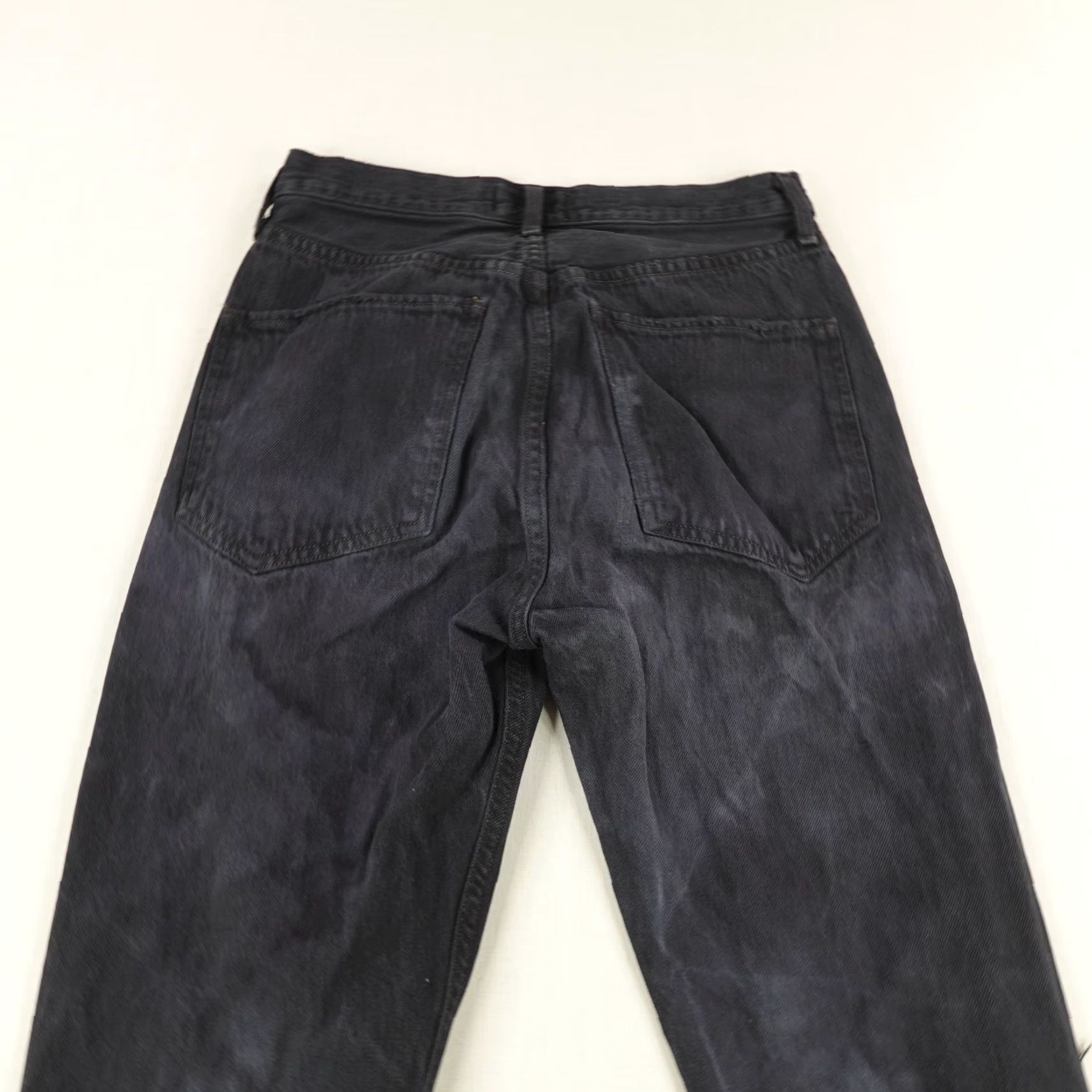 Agolde AGOLDE Jeans Black 25 Denim Button Fly Jamie High Rise Ankle Distressed Pockets 27in Inseam Womens Size 26" / US 2 / IT 38 - 7 Thumbnail