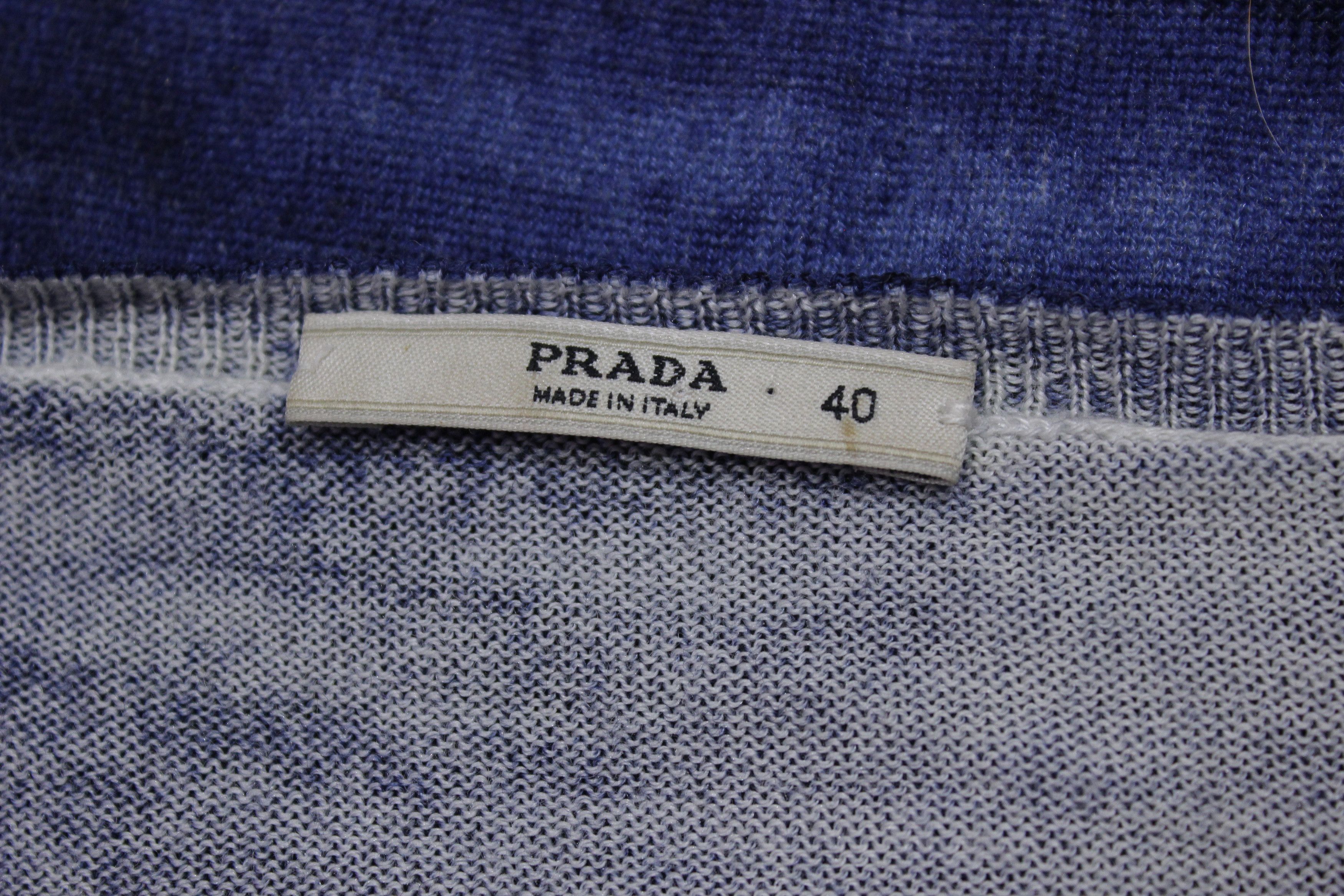 Prada Gradient Dyed V Neck Sweater Vintage Size S / US 4 / IT 40 - 10 Thumbnail
