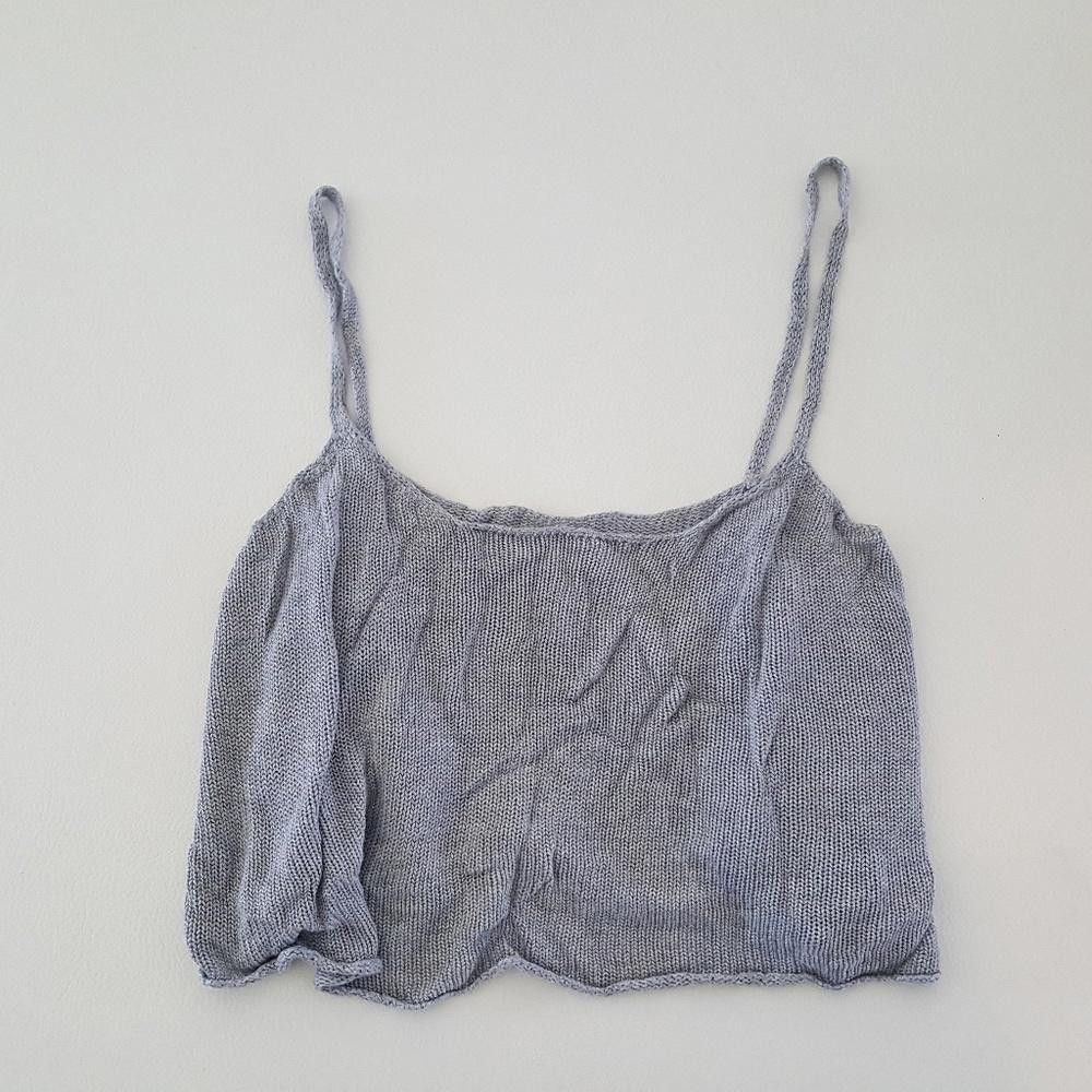Designer Grey Basic Melville Boxy Crop Size ONE SIZE - 1 Thumbnail