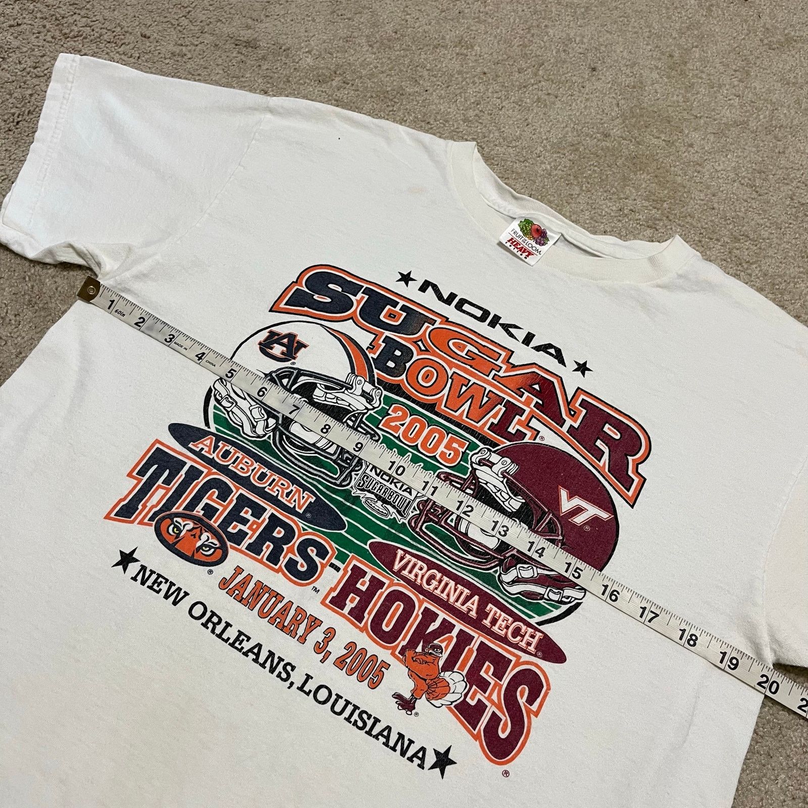 Fruit Of The Loom 2005 VT vs Auburn Sugar Bowl BCS Game New Orleans Graphic Size US M / EU 48-50 / 2 - 5 Thumbnail