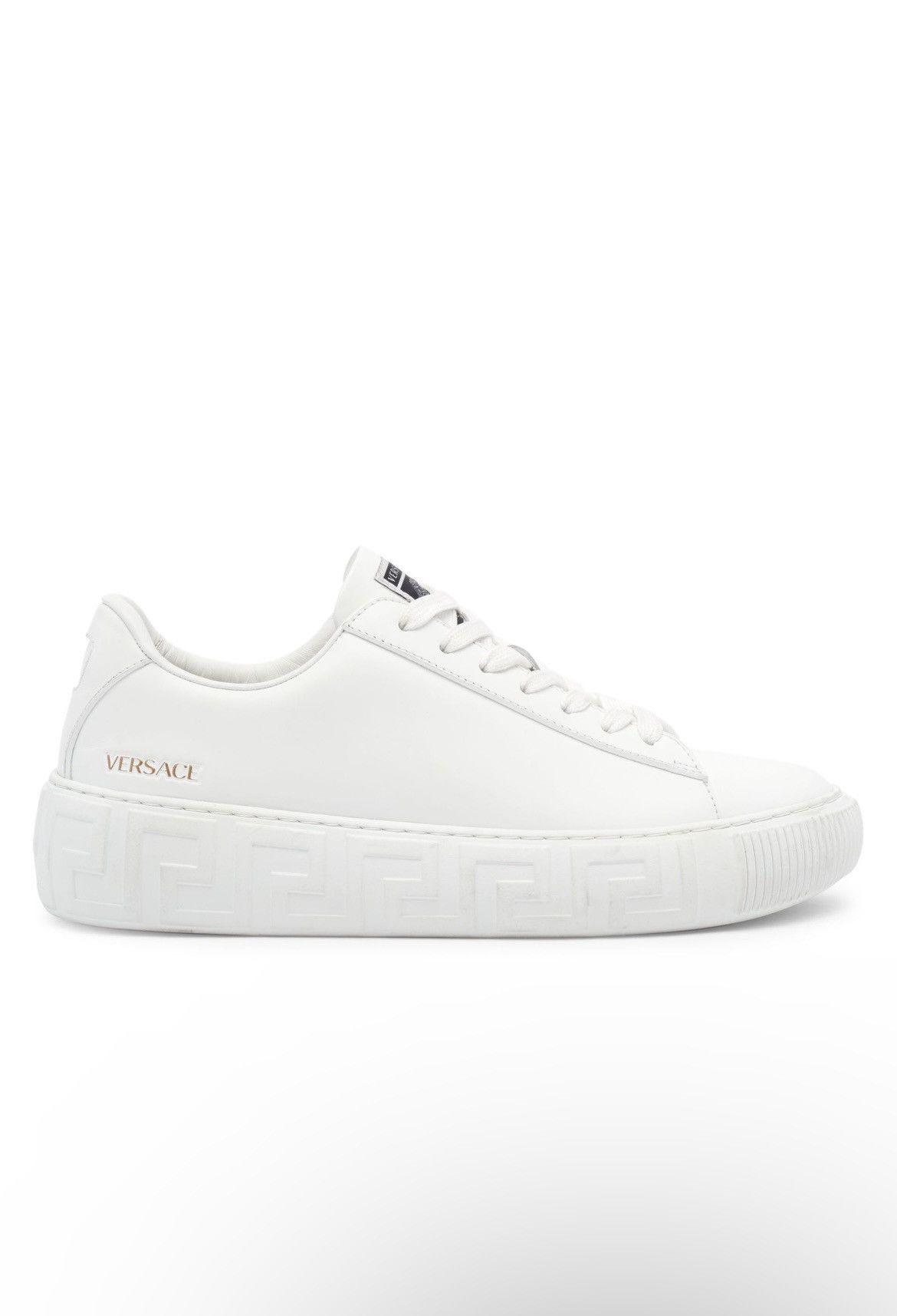 image of Versace Responsible Low-Top Sneakers in White, Men's (Size 11)