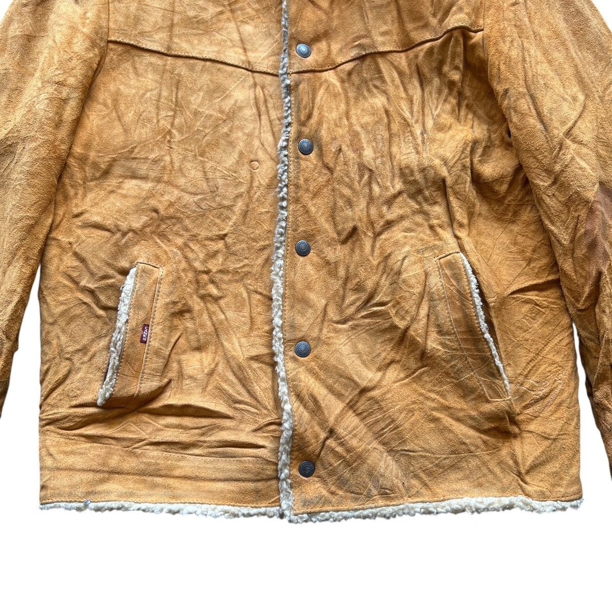 Sugar Cane Vintage Sugar Canes Suede Shearling Leather Western Jacket Size US L / EU 52-54 / 3 - 9 Thumbnail