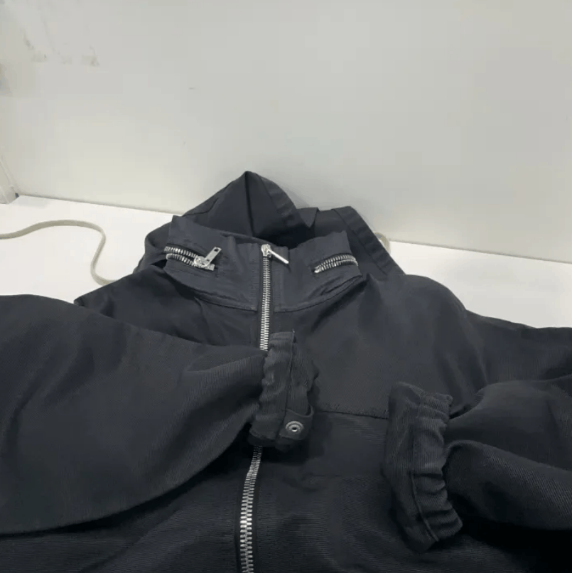 Rick Owens Rick Owens Black Hooded Bomber Jacket Size US XXS / EU 40 - 4 Thumbnail