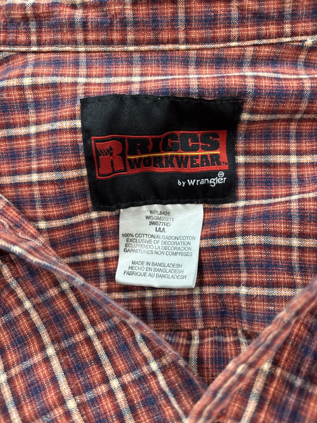 Wrangler plaid collar shirt Size US L / EU 52-54 / 3 - 4 Thumbnail