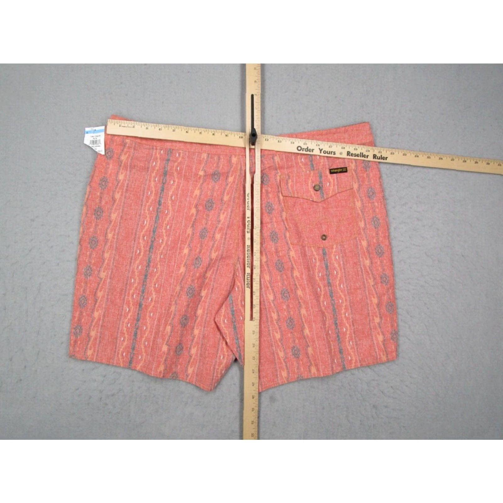 Billabong Billabong Board Shorts 40 Red Hemp Blend Polyester Tide Geometric Art Aztec Beach Surfer Mens Size US 40 / EU 56 - 5 Thumbnail