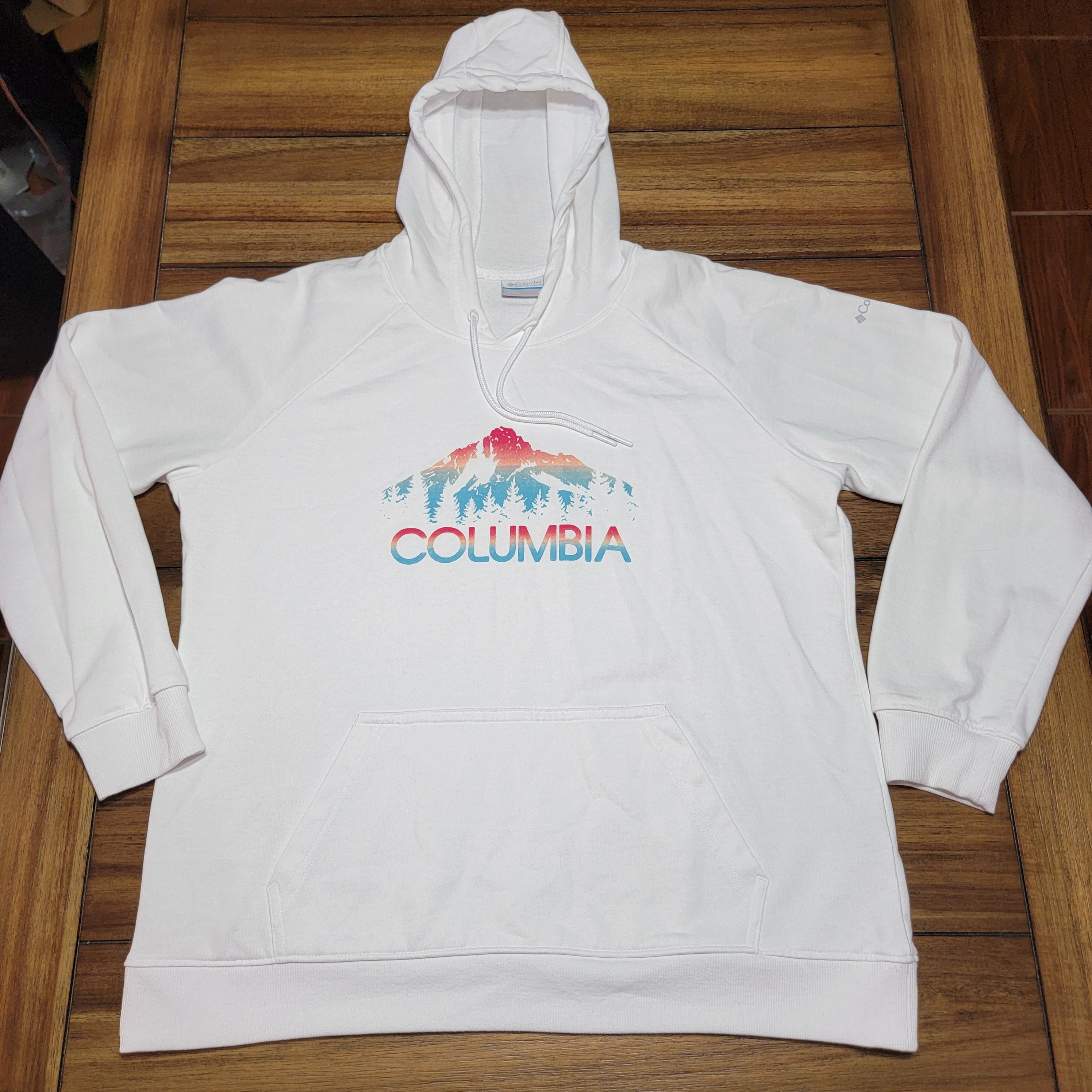 Columbia Columbia LS Hoodie Red & Blue Mountain Classic Font - XL Size XL / US 12-14 / IT 48-50 - 1 Thumbnail