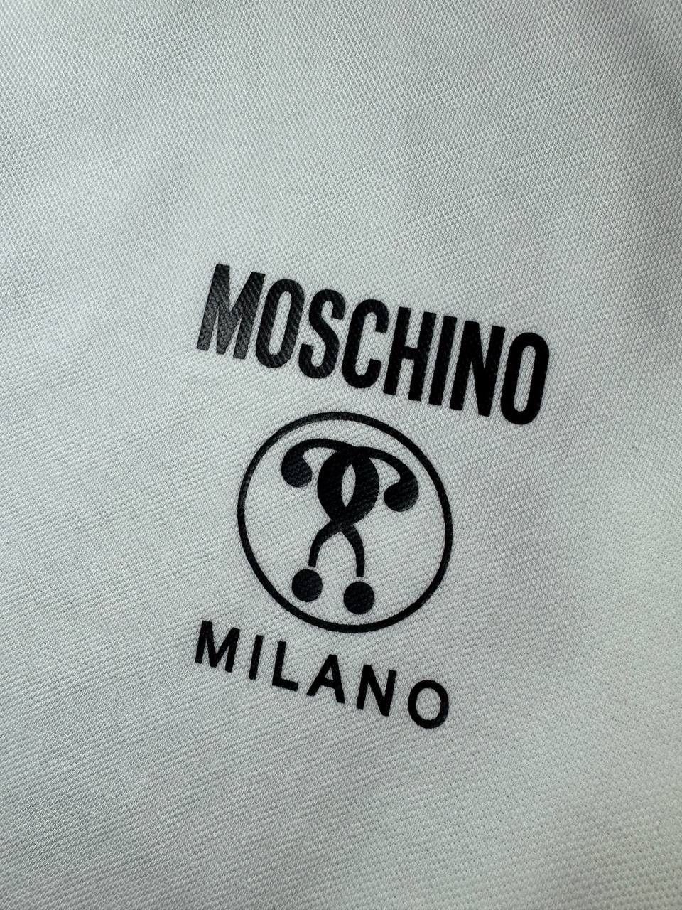 Moschino Moschino Couture Milano White Cotton Polo T-Shirt Luxury Size US L / EU 52-54 / 3 - 4 Thumbnail