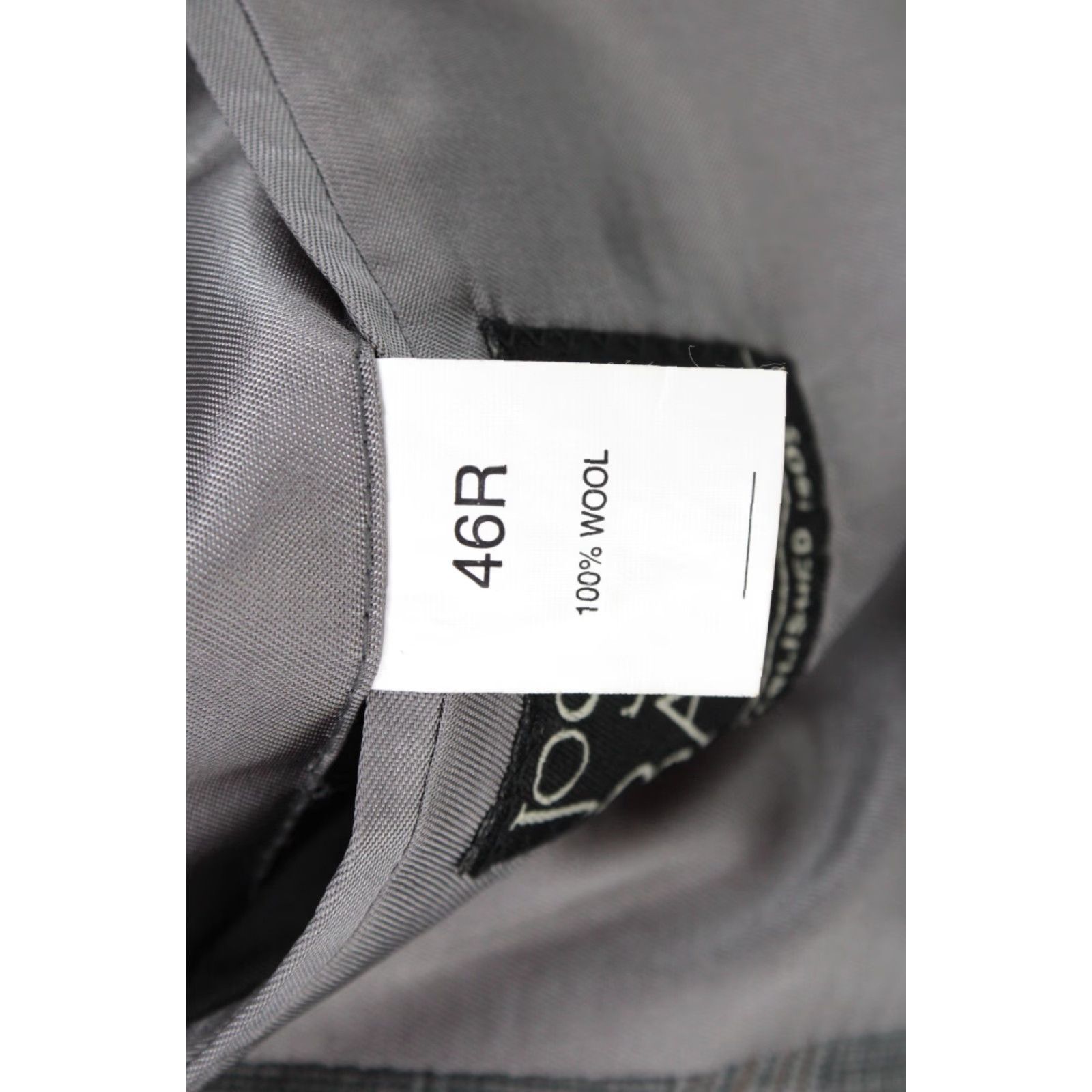 Jos. A. Bank Jos A Bank Wool Suit Jacket 46L Gray Windowpane Plaid Houndstooth Regencycore 46 Wool Jacket Suit Jos. A. Bank Notch Lapel Notch Notch? Size 46R - 7 Thumbnail