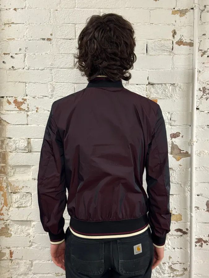 Prada 2010s Prada Bordeaux Nylon Bomber Jacket Size US S / EU 44-46 / 1 - 3 Thumbnail