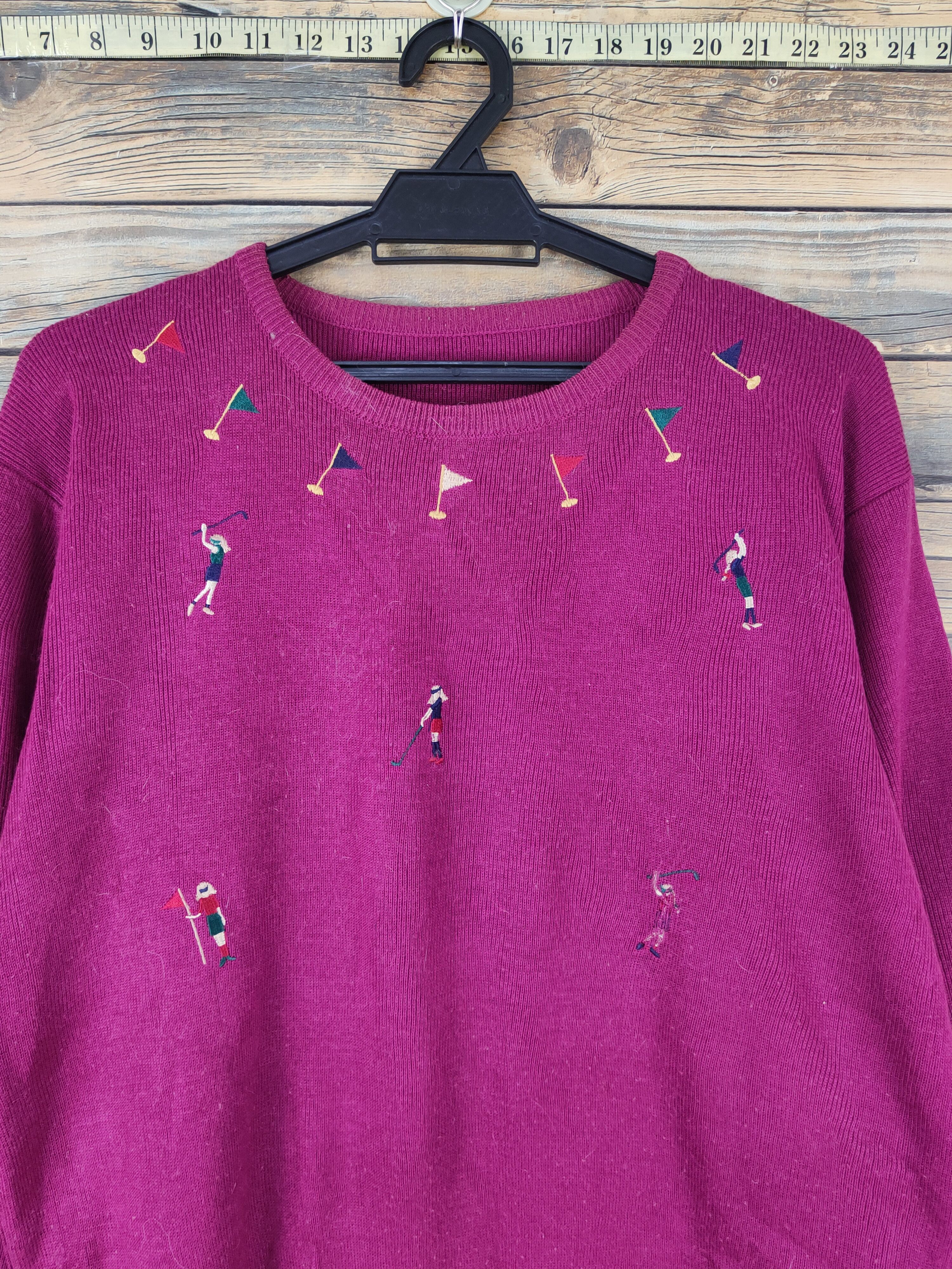 Japanese Brand Japanese Brand Purple Golfing Knitwear Sweatshirts #W2030 Size US M / EU 48-50 / 2 - 3 Thumbnail