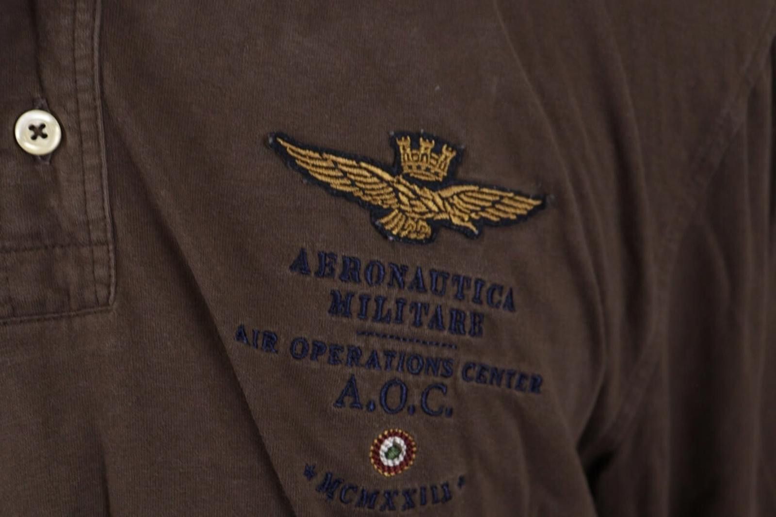 Aeronautica Militare Aeronautica Militare Brown Polo Shirt Size XXL / 2XL Size US XXL / EU 58 / 5 - 4 Thumbnail