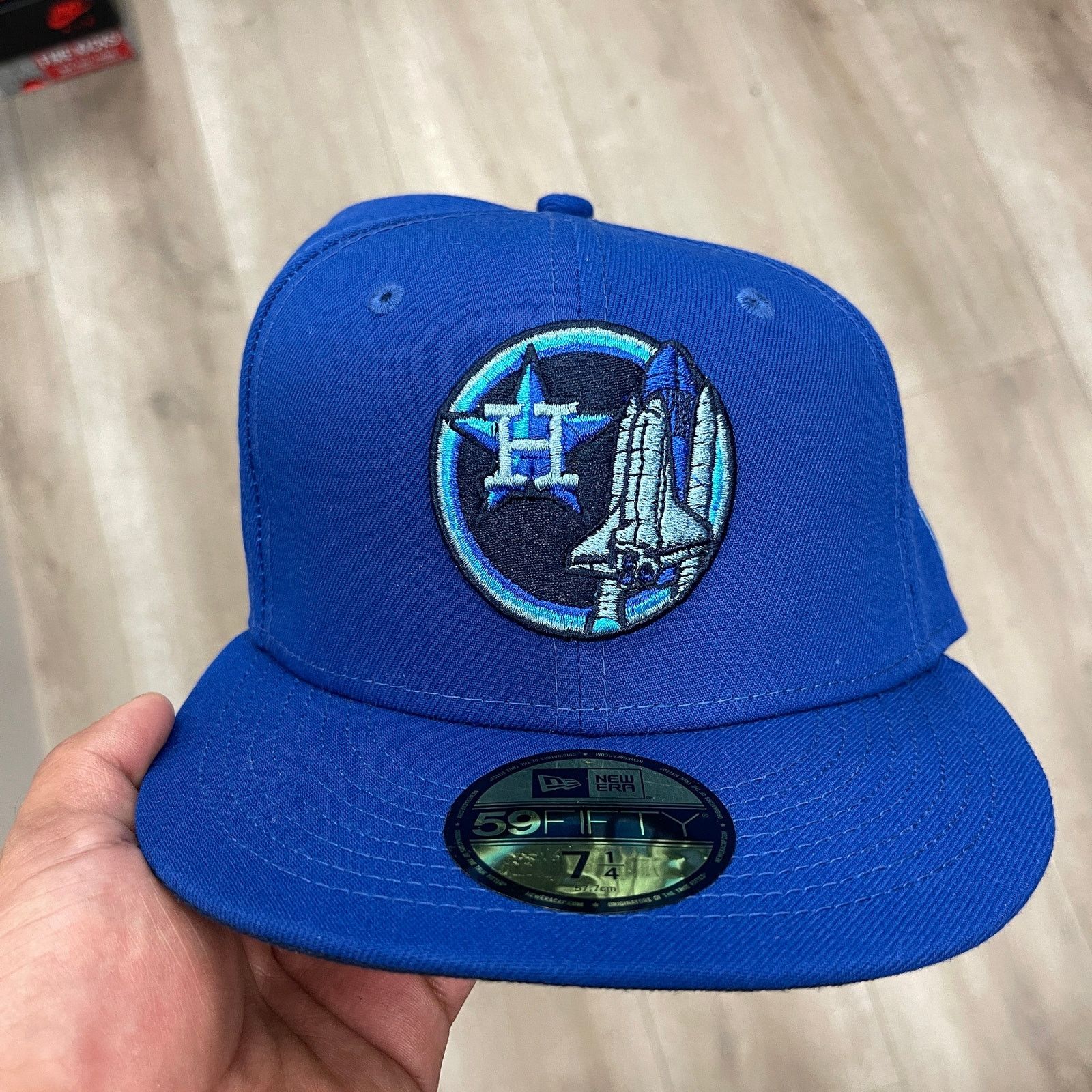 New Era Houston Astros NASA Spaceship apollo 11 Blue Fitted Hat CaP Size ONE SIZE - 2 Thumbnail