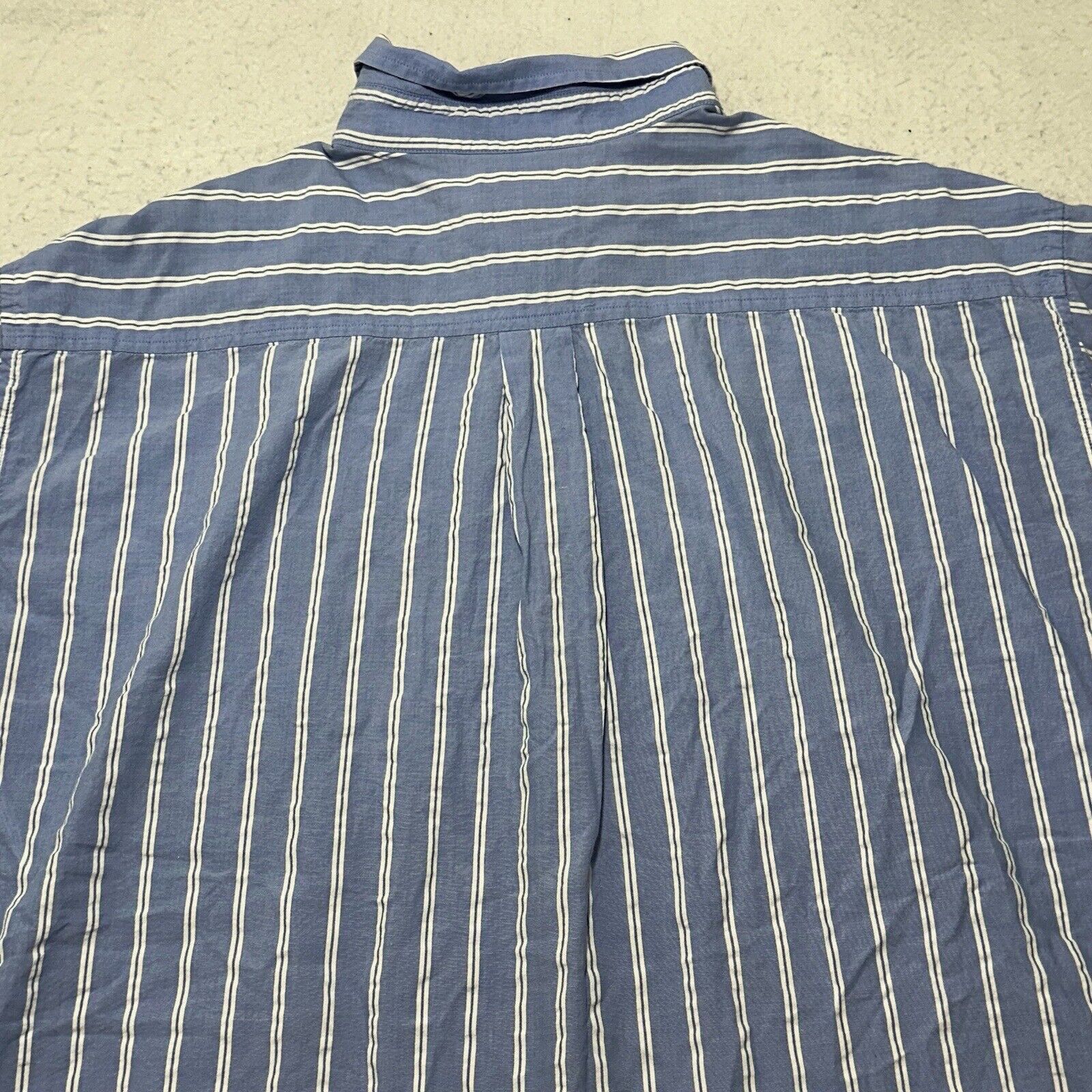 Other Talbots XL Button Down Shirt Light Blue White Striped Cotton Size US XL / EU 56 / 4 - 11 Thumbnail