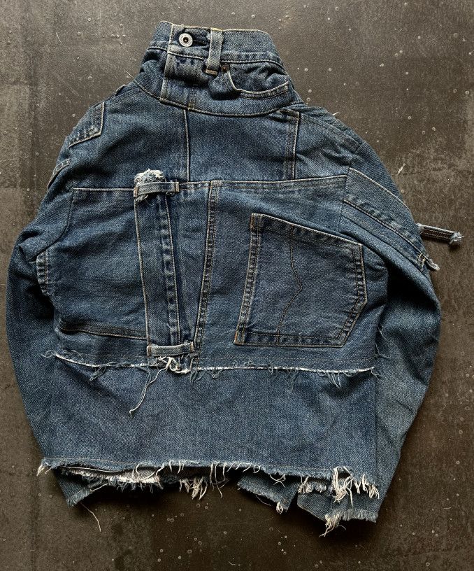 Nozomi Ishiguro Nozomi Ishiguro Deconstructed Distressed Denim Jacket Size US S / EU 44-46 / 1 - 2 Thumbnail