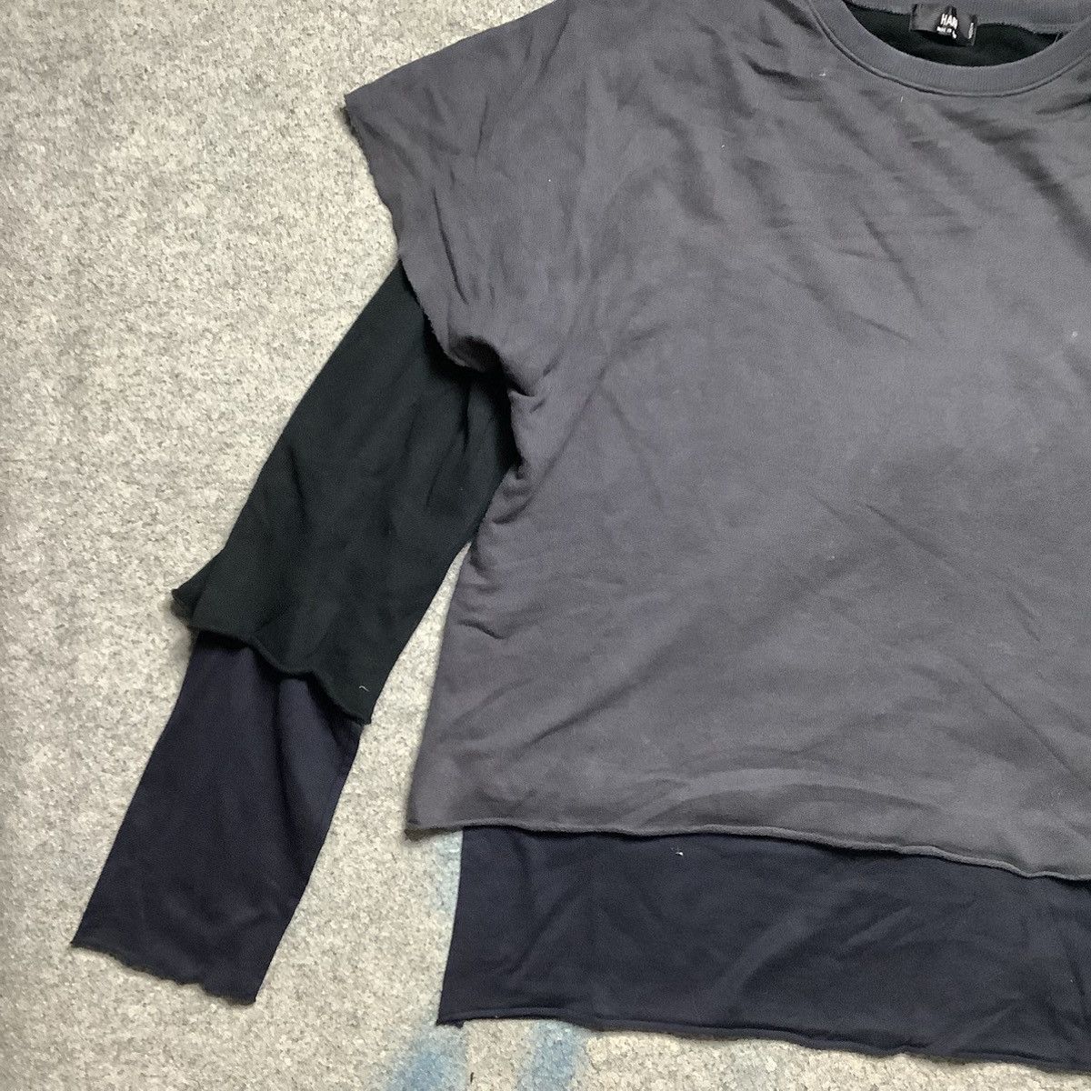 HARE × If Six Was Nine × Le Grande Bleu (L.G.B.) Hare Double Layer Long Sleeve Y2K Style Size US M / EU 48-50 / 2 - 2 Thumbnail