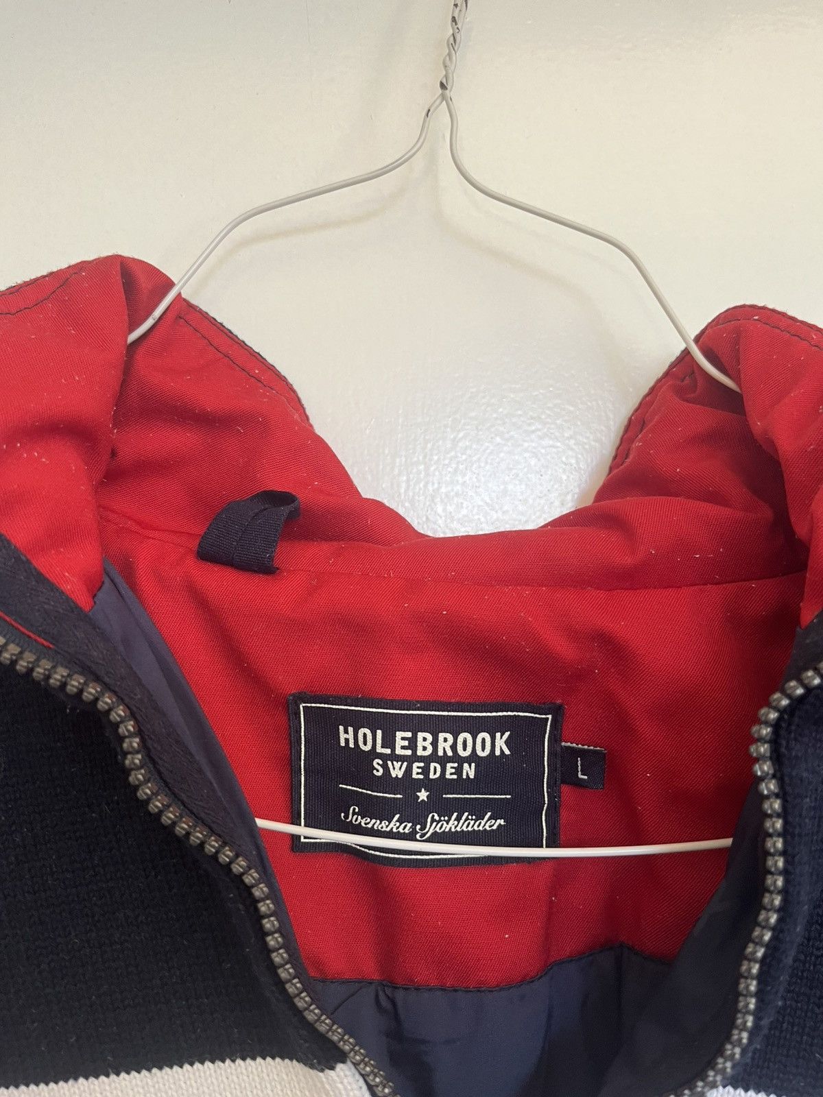Other Holebrook Sweden men's windproof sweater navy/white Size L Size US L / EU 52-54 / 3 - 5 Thumbnail