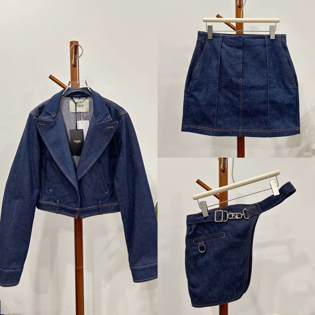 Fendi Fendi Denim Suit Set Size 44 Size US M / EU 48-50 / 2 - 1 Thumbnail