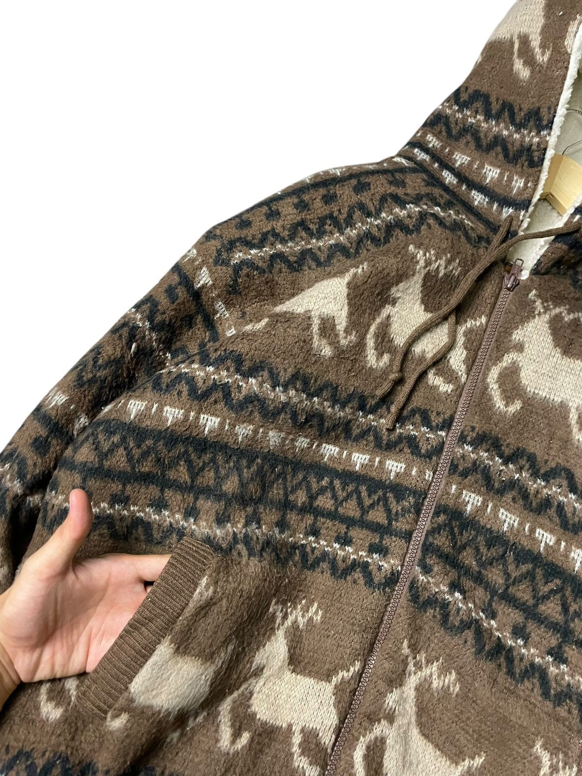 Japanese Brand × Vintage Vintage BREAKERS Deer Allover Print Hoodies (71) Size US M / EU 48-50 / 2 - 6 Thumbnail