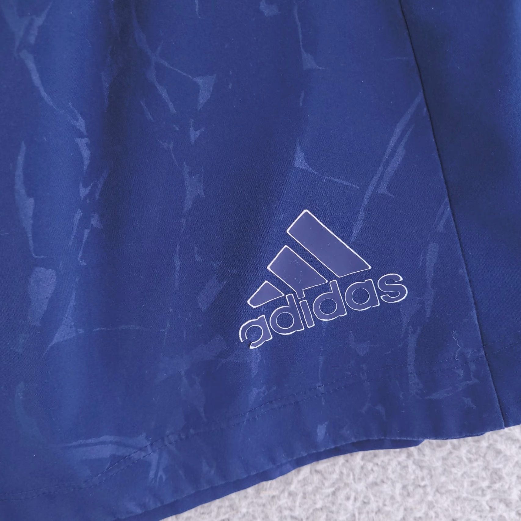 Adidas Adidas Shorts Mens 2XL Blue Gym Running Workout with Pockets Camo Size US 39 - 2 Thumbnail