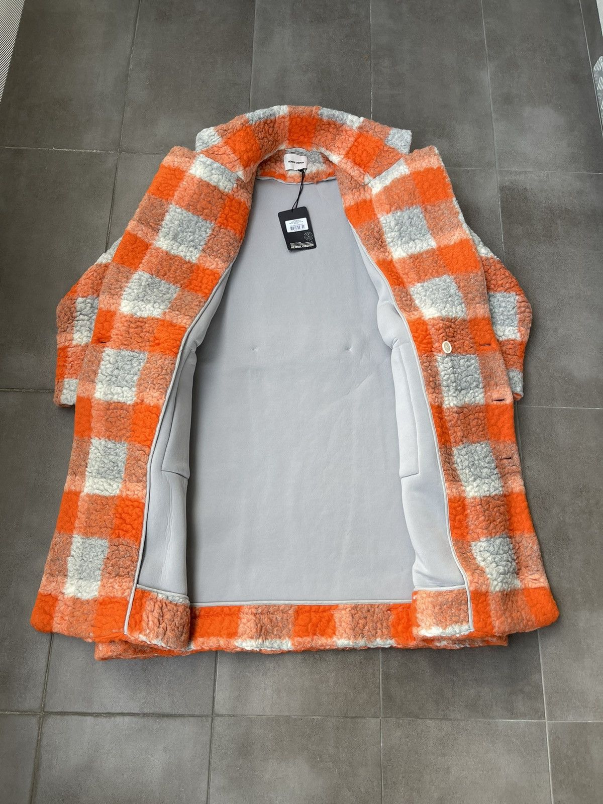 Henrik Vibskov !DS! AW22 Henrik Vibskov Checkered Ahoy Long Coat Size US XL / EU 56 / 4 - 18 Thumbnail