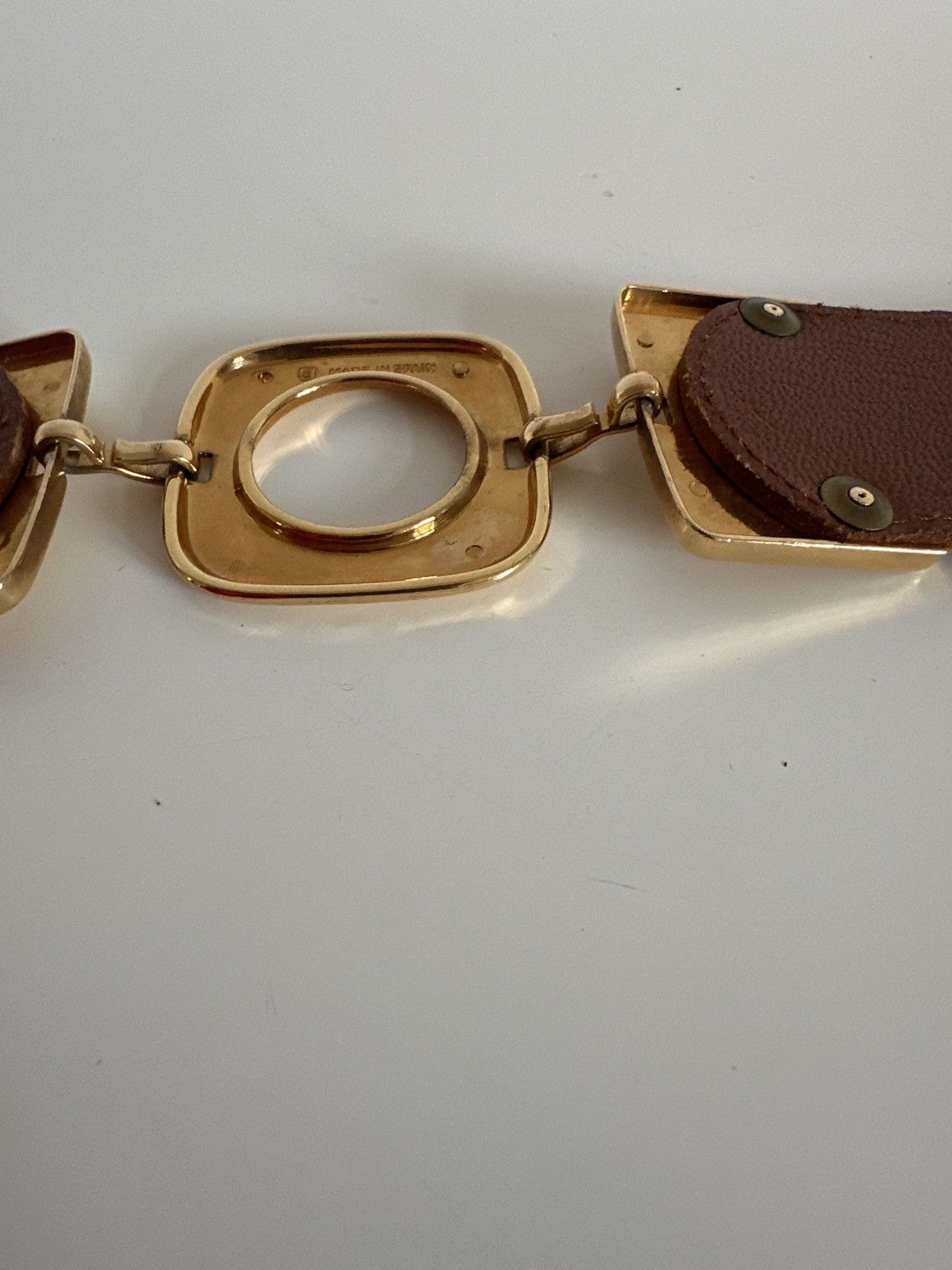 Vintage Brown and gold belt Size ONE SIZE - 6 Thumbnail