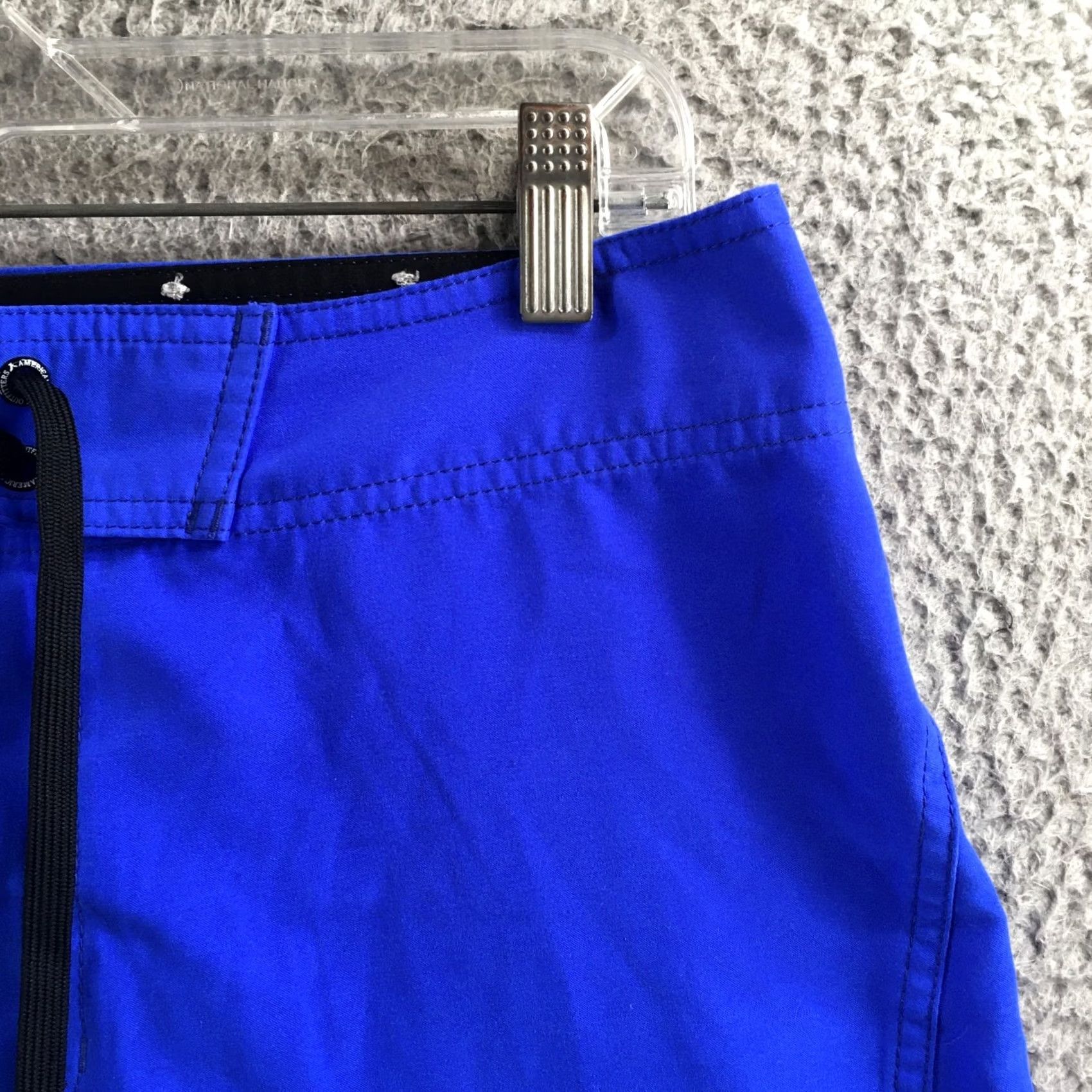American Eagle Outfitters American Eagle Board Shorts Mens Small Blue Drawstring Cargo Swim Trunks AEO Size US 29 - 3 Thumbnail