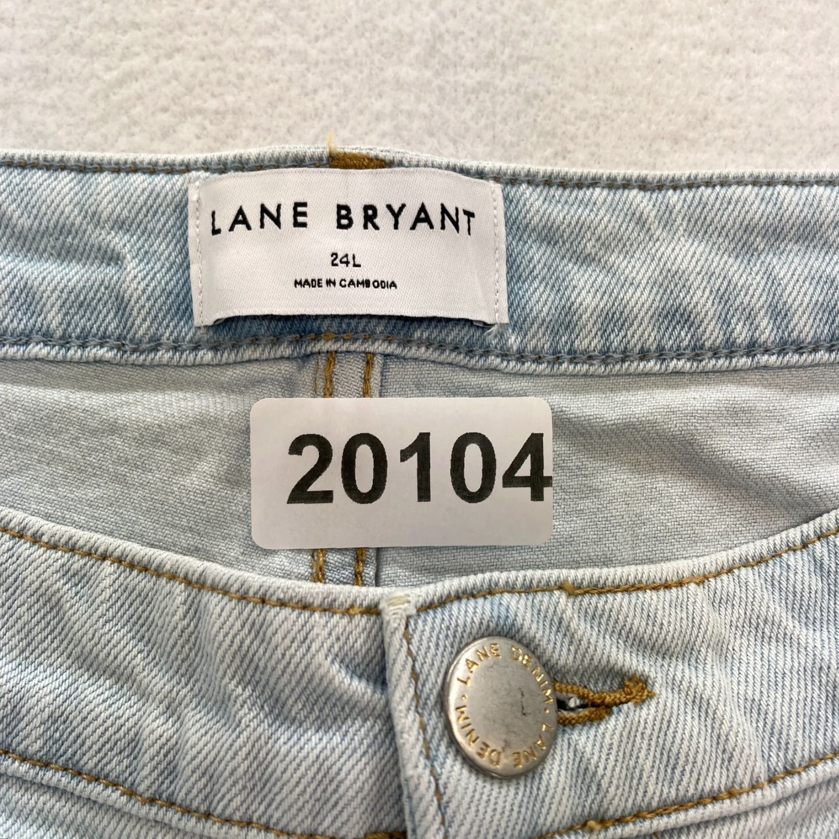 Vintage Lane Bryant Jeans Women’s Plus 24L Signature Fit Straight Ankle Light Blue Denim Size 24 Plus Jeans Denim Straight 5-Pocket Size 42" / US 20 - 5 Thumbnail