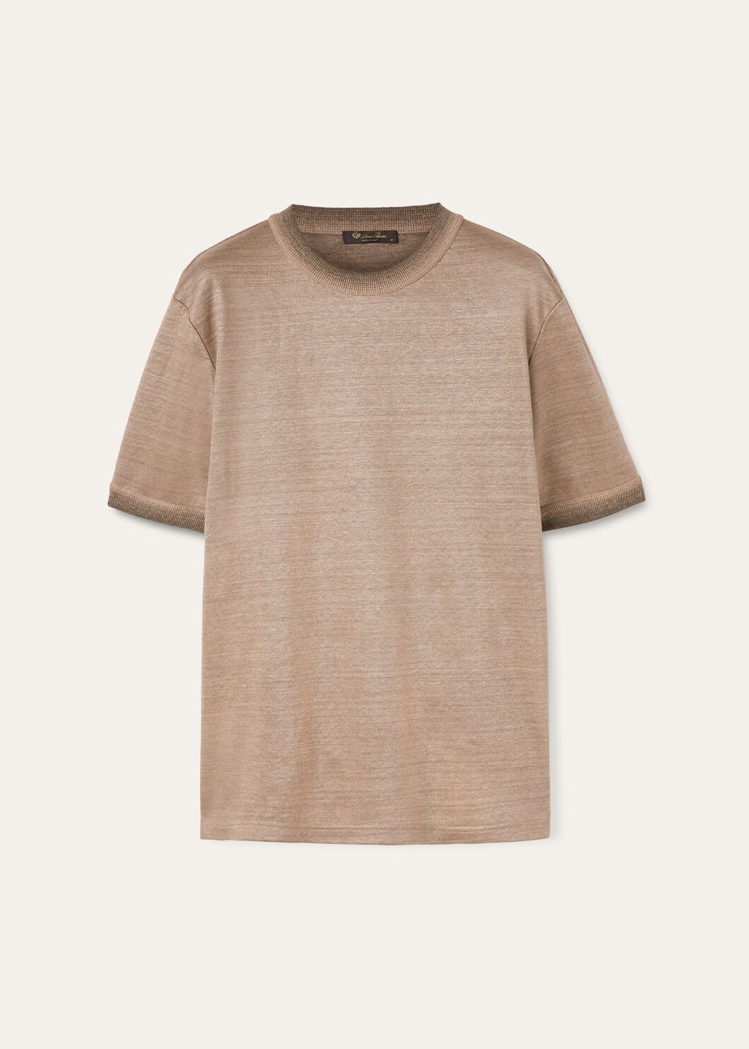 Loro Piana o1w1db10125 FAN8927 Siwo T-Shirt in Beige Size US S / EU 44-46 / 1 - 1 Thumbnail