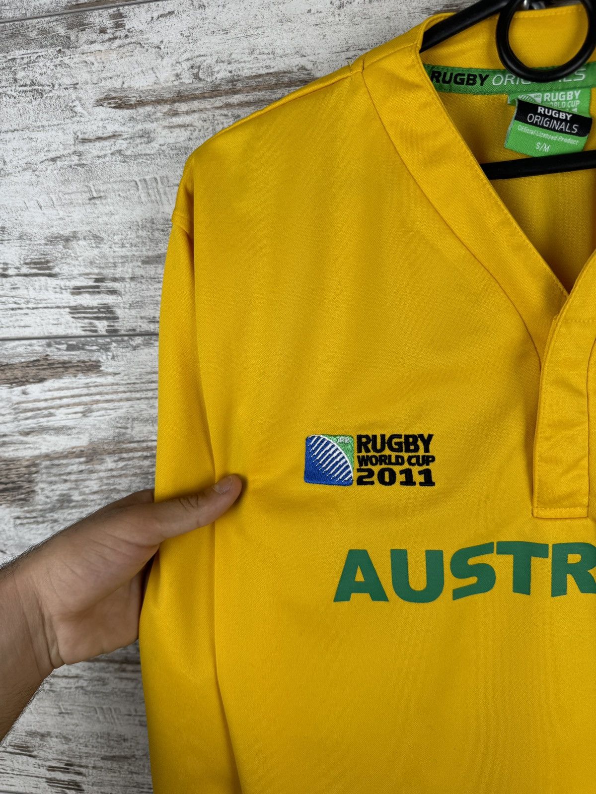 Vintage Mens Vintage Australia rugby longsleeve sweatshirt jersey Size US S / EU 44-46 / 1 - 5 Thumbnail