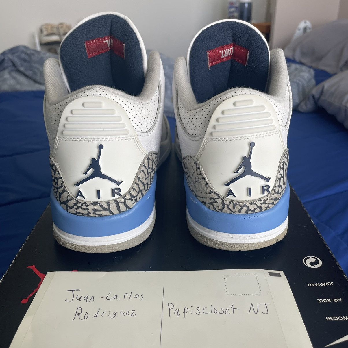Jordan Brand Nike Air Jordan 3 Retro UNC Size US 8 / EU 41 - 4 Thumbnail