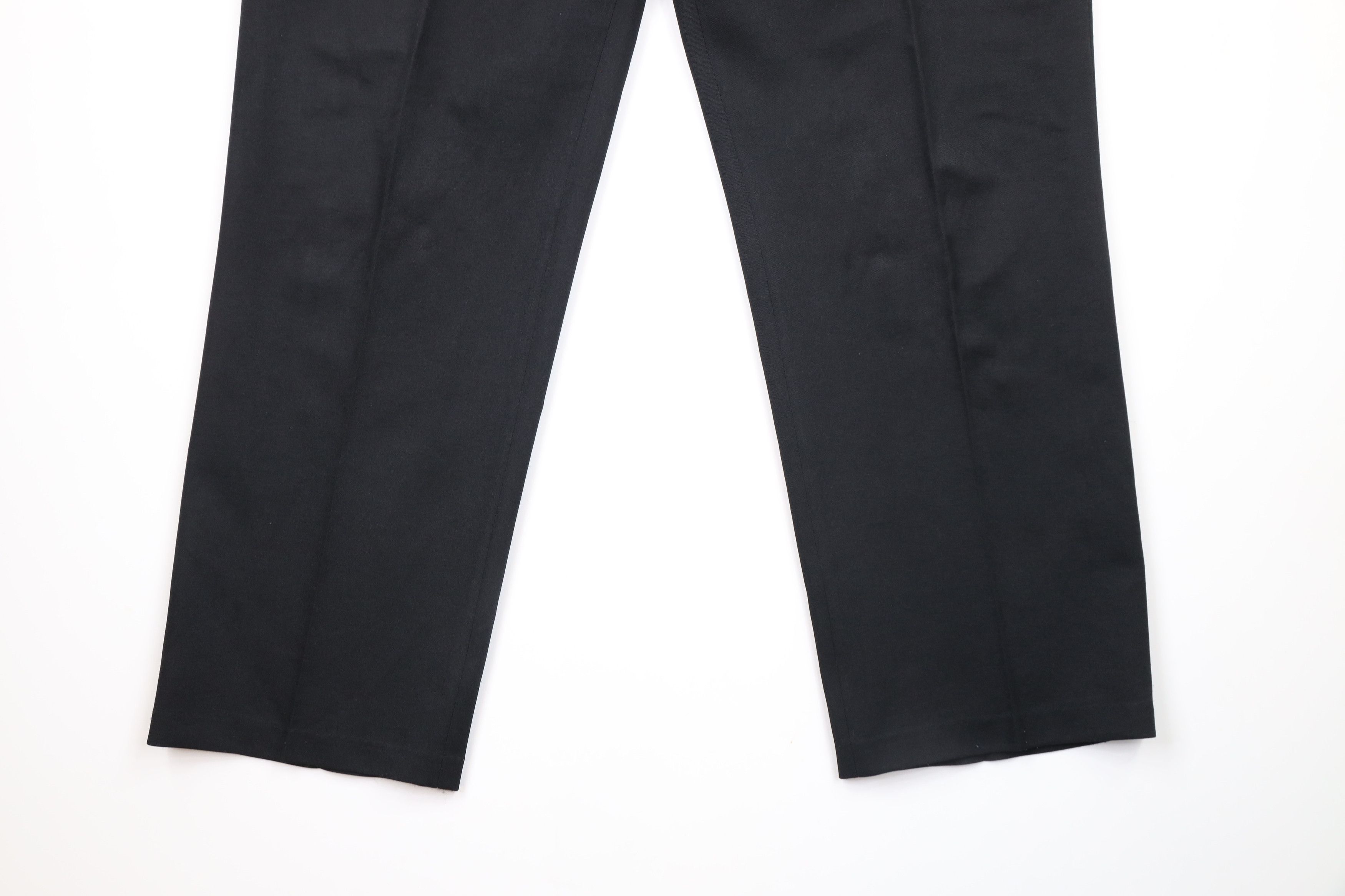 Levi's × Vintage Vintage 90s Levis Distressed Knit Wide Leg Chino Pants Black Size US 42 / EU 58 - 4 Thumbnail
