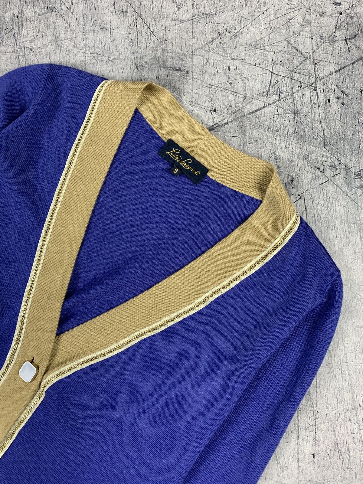 Other Designer Luisa Spagnoli Wool Cardigan Button Up Blue Size S Size S / US 4 / IT 40 - 2 Thumbnail