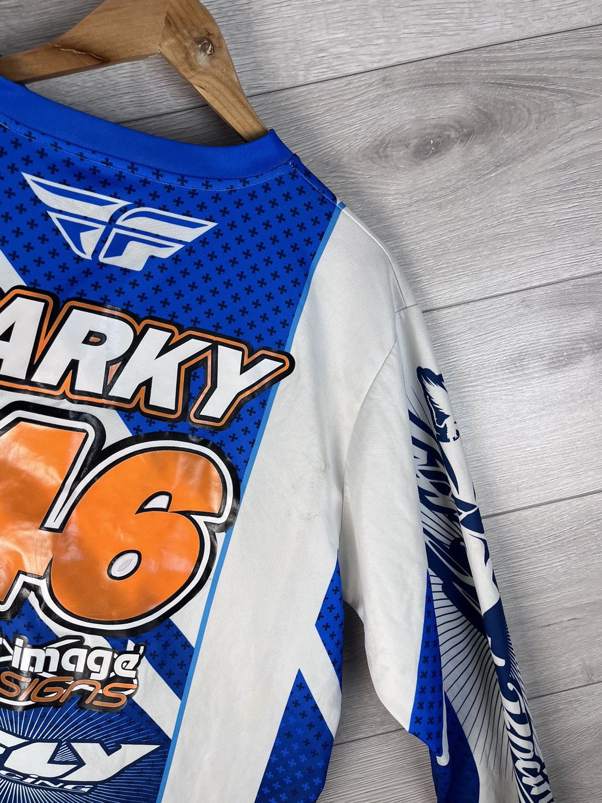 Other Racer motorcycle racing Moto T-shirt jersey size L Parky #46 Size US L / EU 52-54 / 3 - 17 Thumbnail