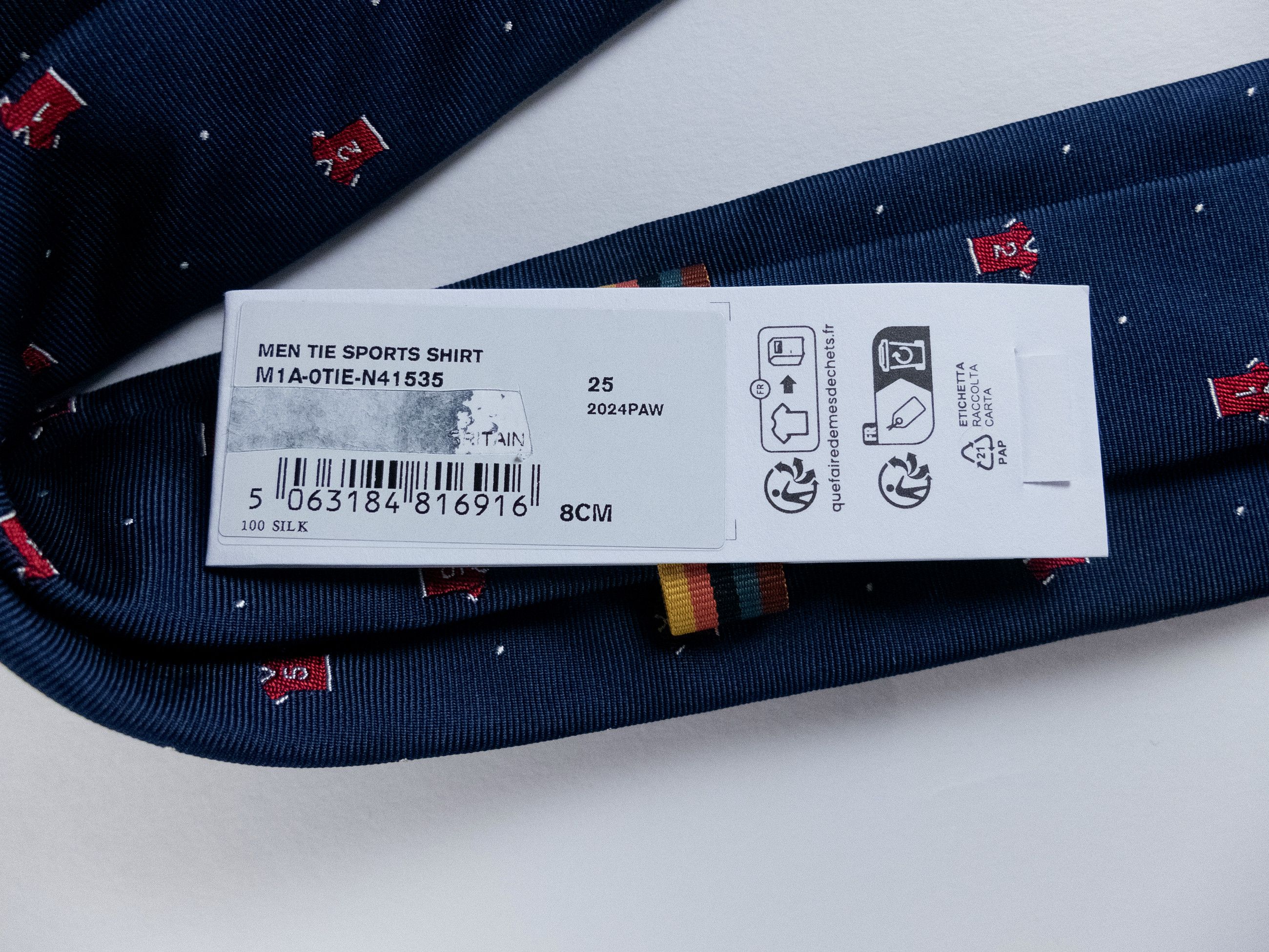 Paul Smith PAUL SMITH navy blue football uniform motif silk tie NWT q Size ONE SIZE - 4 Thumbnail