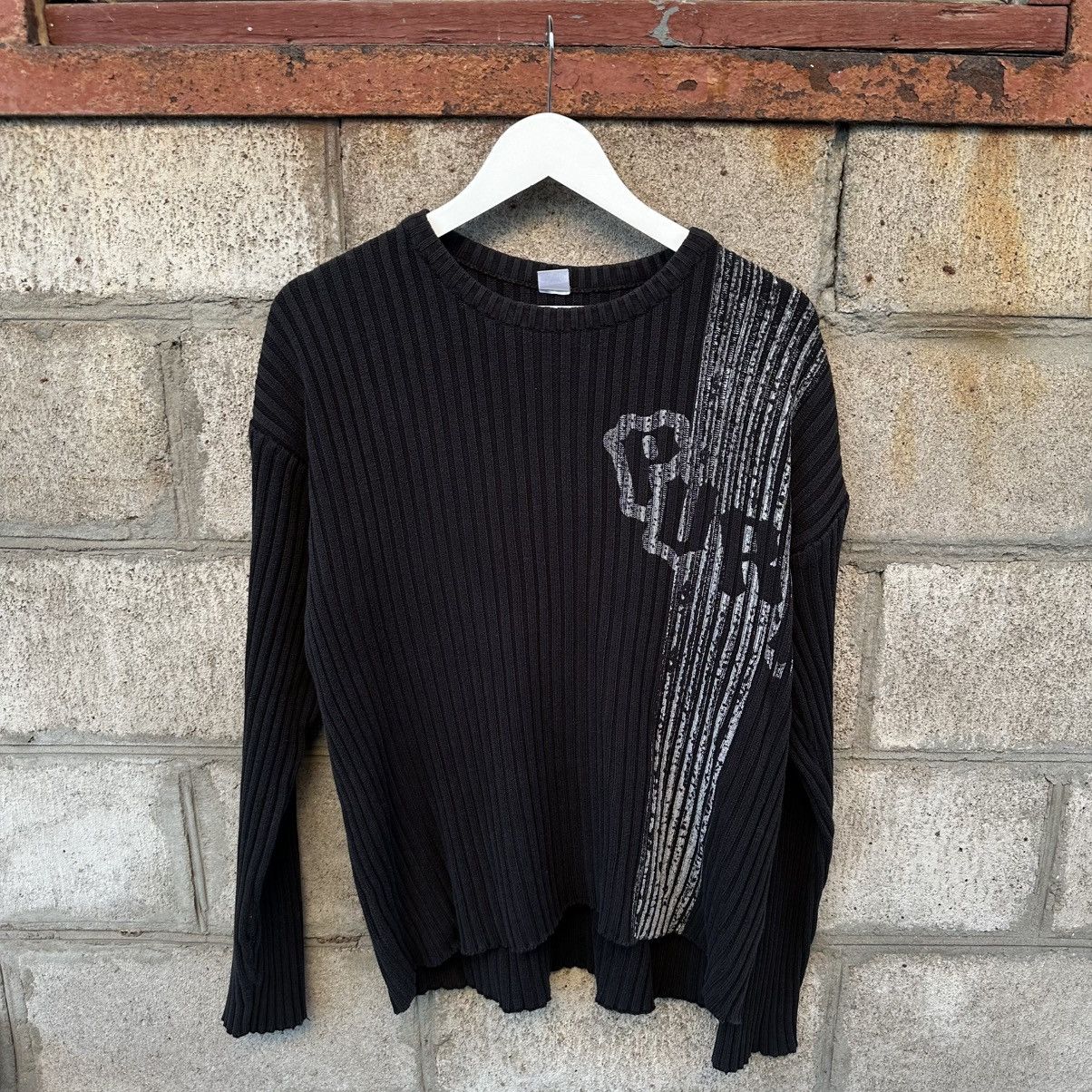 Le Grande Bleu (L.G.B.) VTG Japan Knit Sweater Pure Y2K 00s USA Grunge Avantgarde Size US L / EU 52-54 / 3 - 1 Thumbnail