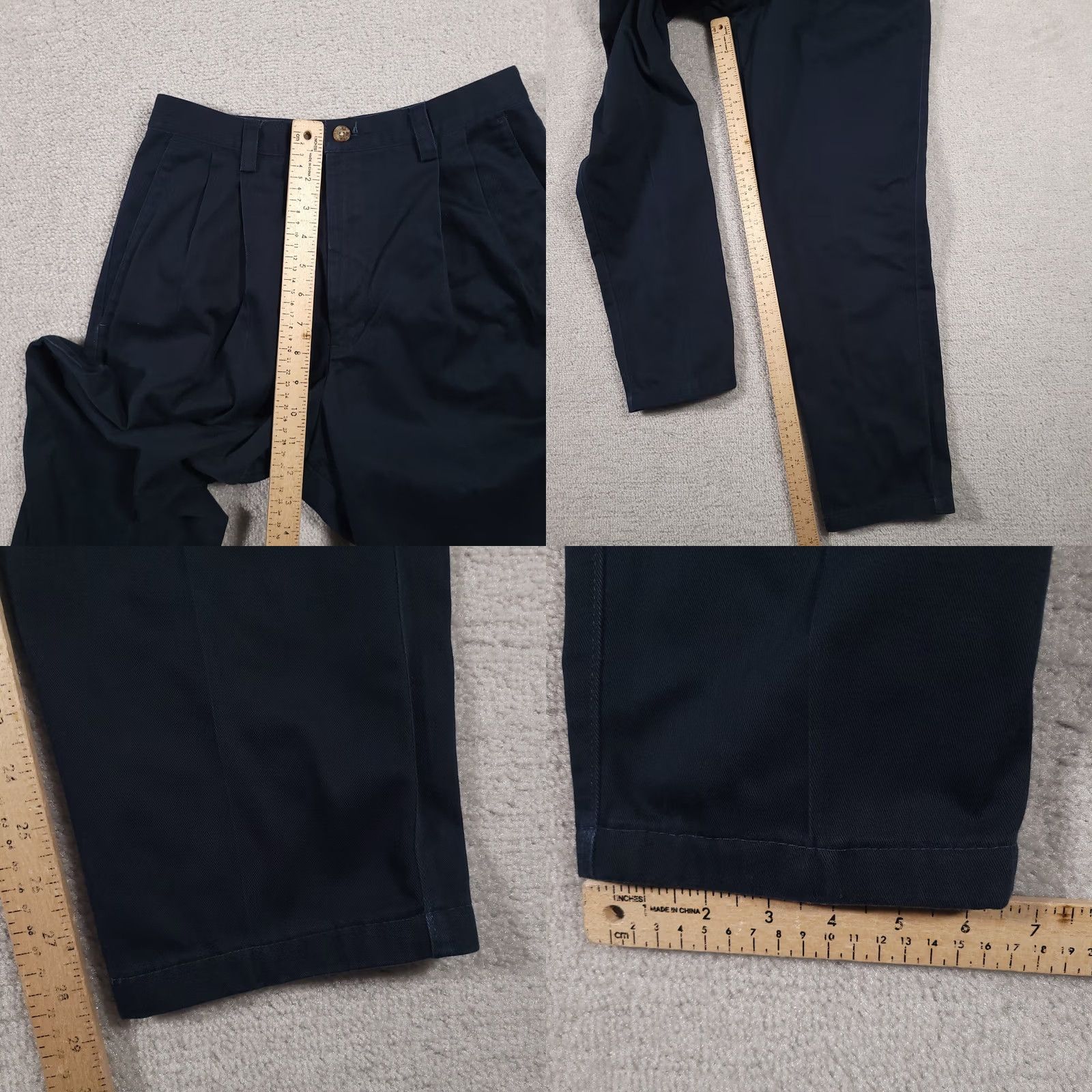 Eddie Bauer VINTAGE Eddie Bauer Wrinkle Resistant Classic Fit Chino Pants Womens 4 Navy Blue Pleated Chino Pants Womens 4 Navy Blue Pleated Size 27" / US 4 / IT 40 - 8 Thumbnail