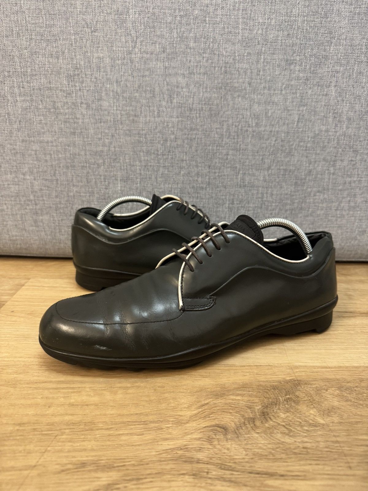 Prada Prada Milano Leather Lace Ups Derby Sneakers 7,5 41,5 Size US 8.5 / EU 41-42 - 1 Thumbnail