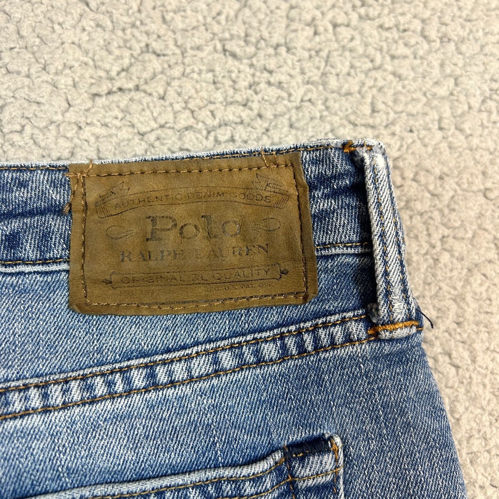 Polo Ralph Lauren VINTAGE Polo Ralph Lauren Womens Jeans Hampton Straight Fit 20 30x31 Dark Blue 5-Pocket Design Womens Jeans Size 42" / US 20 - 5 Thumbnail