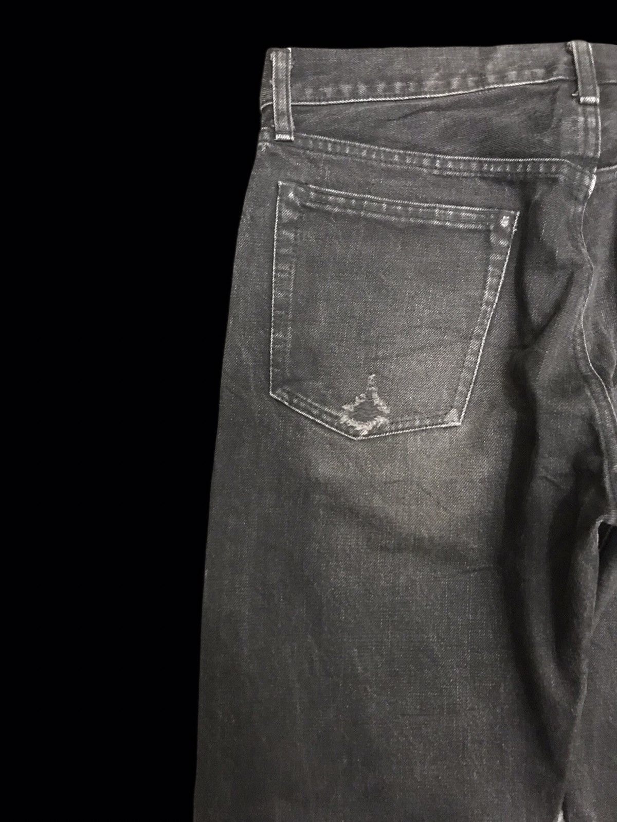 Japanese Brand 💥ARCHIVAL💥VERY RARE BLACK WASH VIRUS DISTRESSED DENIM F212 Size US 32 / EU 48 - 14 Thumbnail