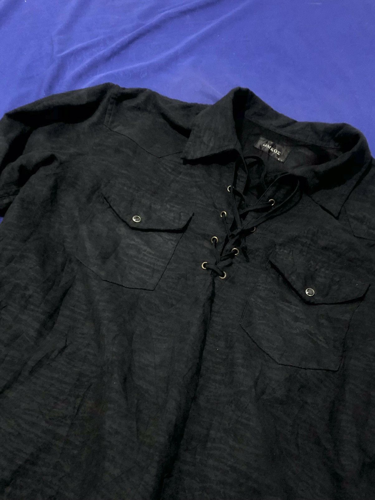 Hysteric Glamour × Japanese Brand × Le Grande Bleu (L.G.B.) 🔥SICK OMKOE GOTH PUNK SHIRT‼️ Size US L / EU 52-54 / 3 - 2 Thumbnail