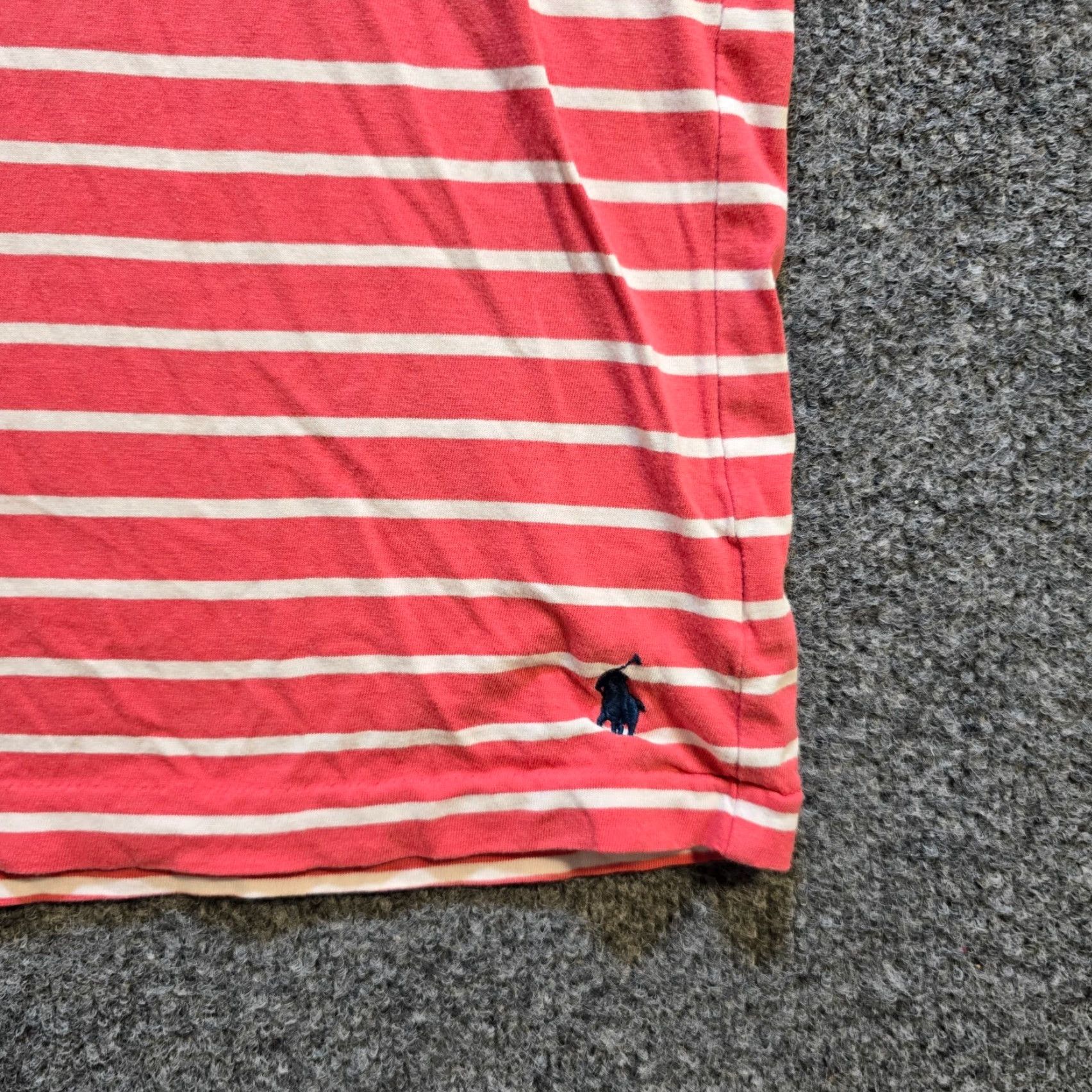 Polo Ralph Lauren Polo Ralph Lauren Shirt Mens Large Pink White Striped V Neck T-Shirt Casual Basic Size US L / EU 52-54 / 3 - 5 Thumbnail