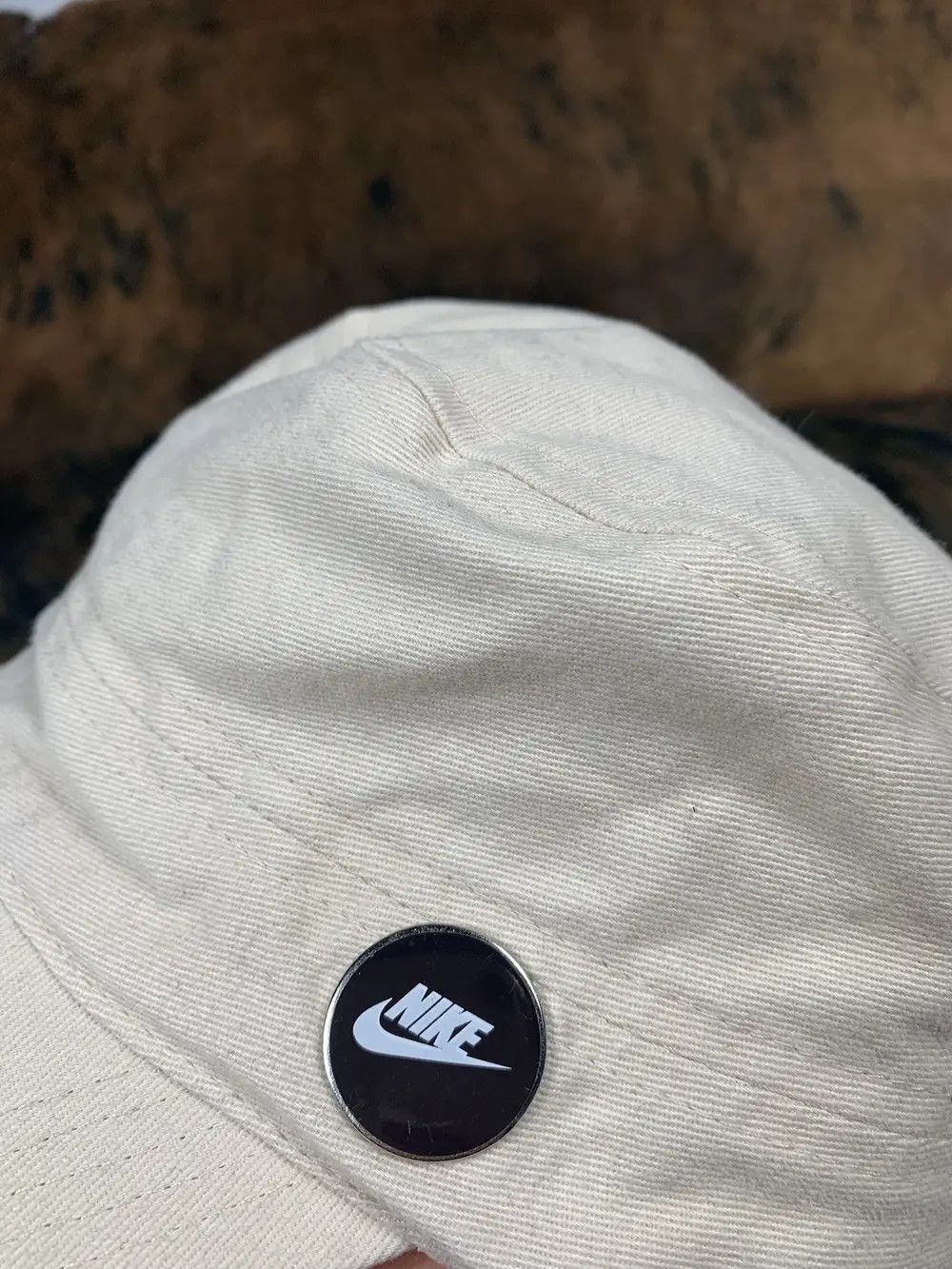 Nike × Vintage Vintage 00s Nike Beige Hat Cap S/M Hype Streetwear Rare Size ONE SIZE - 5 Thumbnail