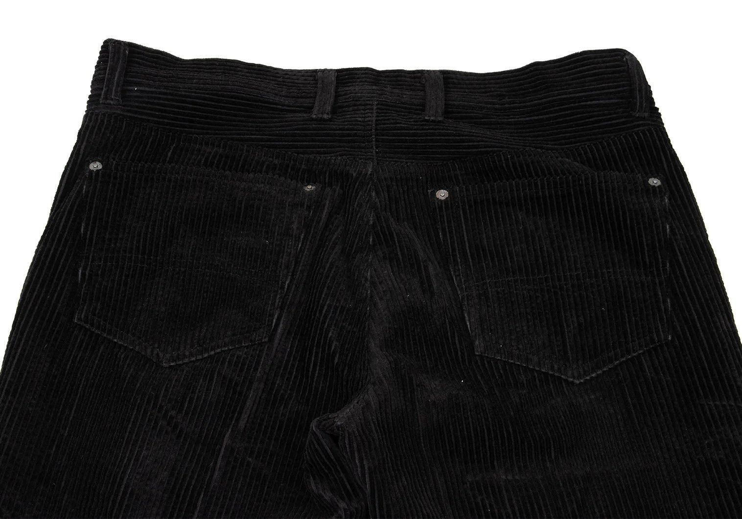 Issey Miyake Corduroy Straight Pants in Black, Size XL Size US 38 / EU 54 - 12 Thumbnail