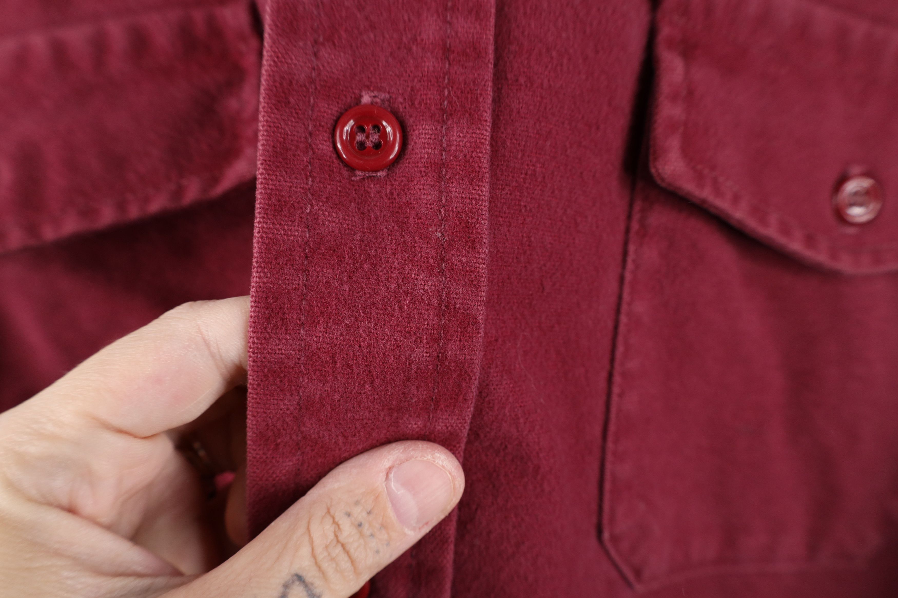 Vintage Vintage 70s Streetwear Chamois Cloth Button Shirt USA Size US L / EU 52-54 / 3 - 6 Thumbnail