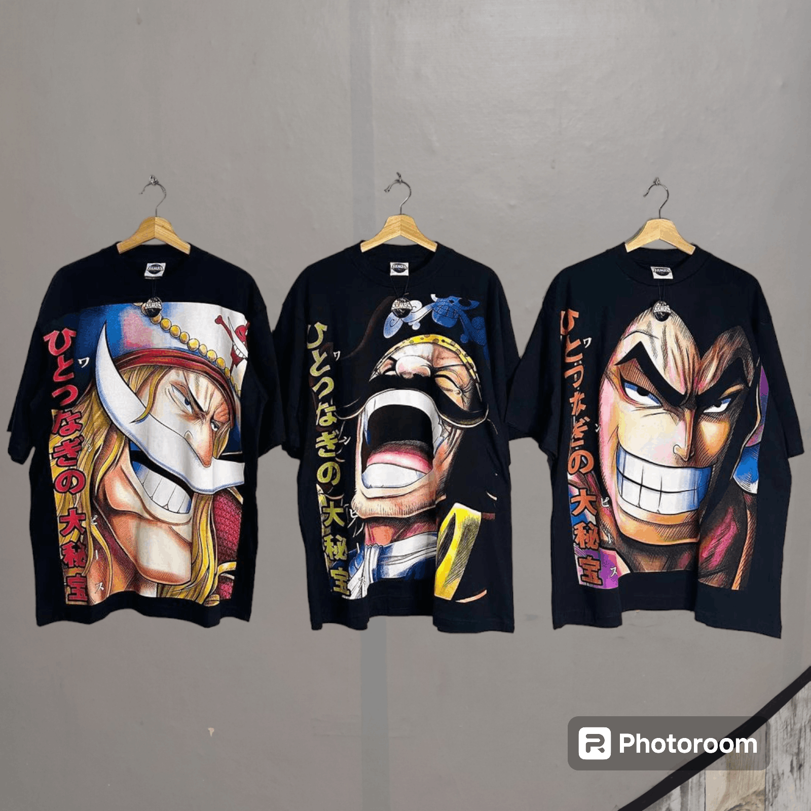 image of Anima x One Piece 'old Era' Bundle Tee By Skaars in Black, Men's (Size XL)