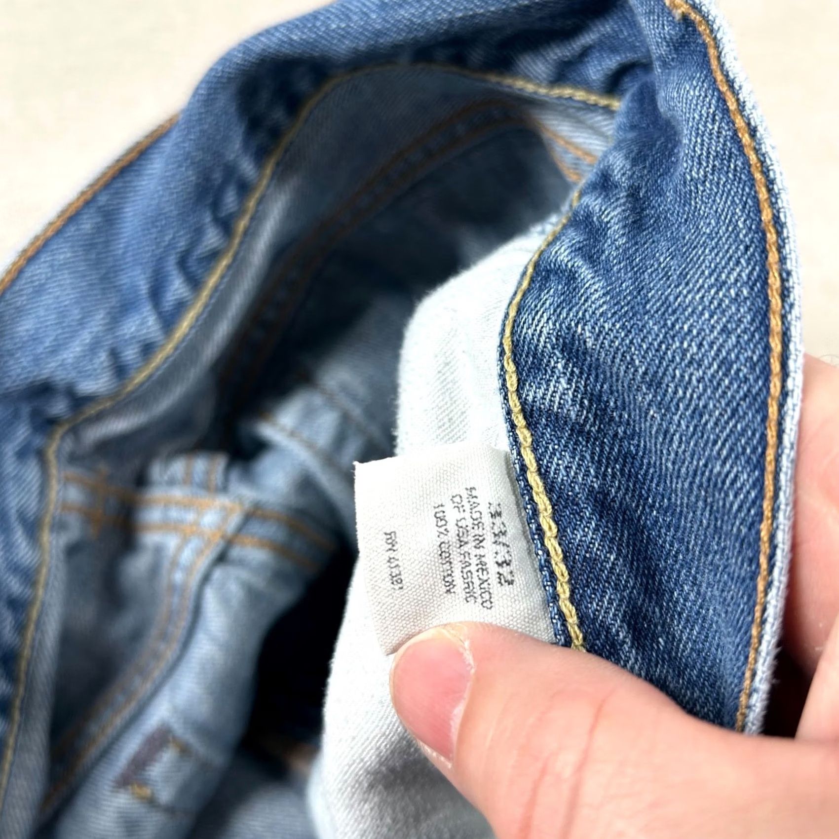 Polo Ralph Lauren VINTAGE Polo Ralph Lauren Jeans Mens 33x32 Classic Fit Distressed Denim 5-Pocket Blue Cotton Jeans Mens Regular 30in Inseam Girls? Size US XS / EU 42 / 0 - 4 Thumbnail
