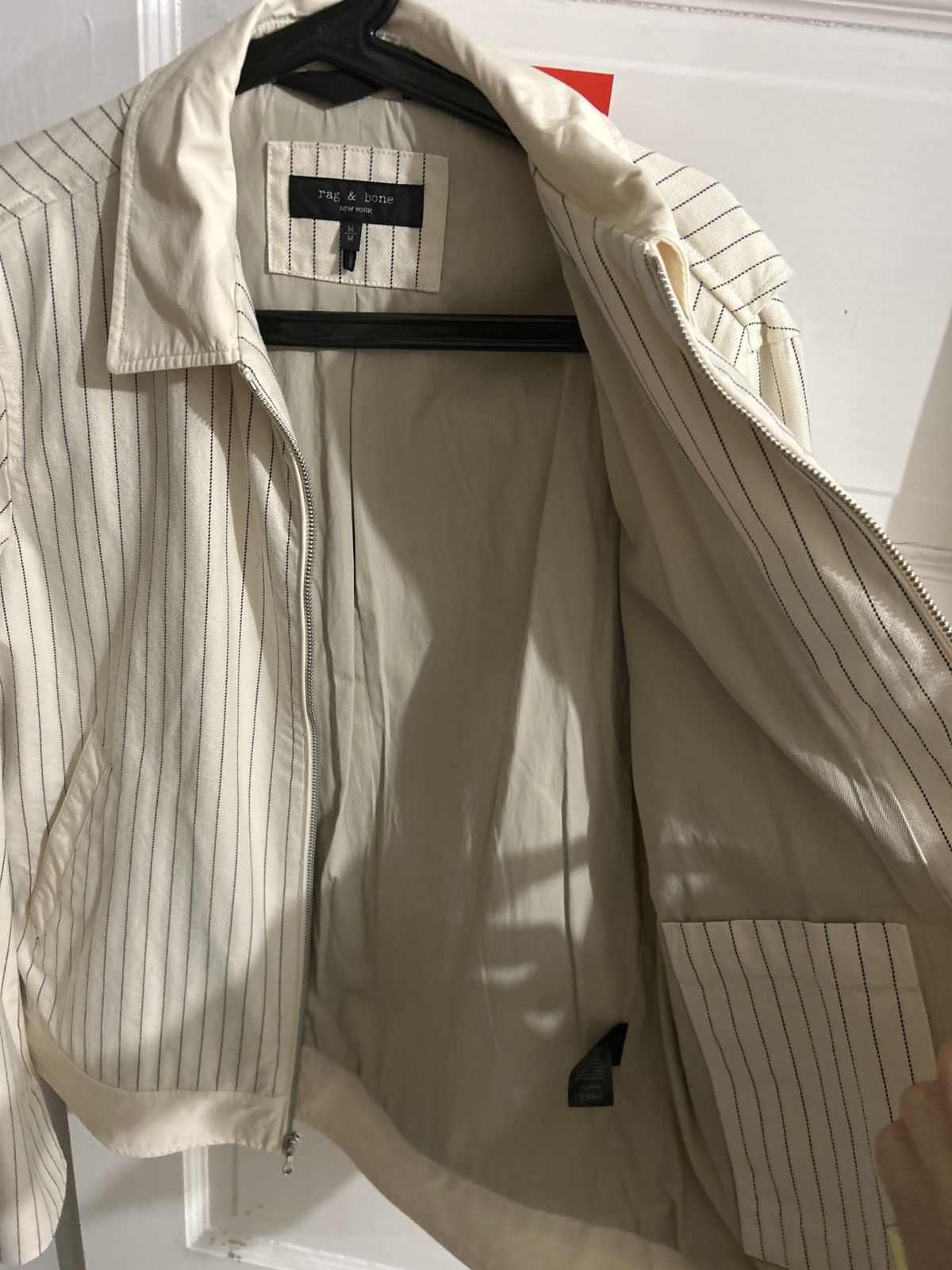 Rag & Bone Rag & Bone white stripe starter jacket Size US M / EU 48-50 / 2 - 3 Thumbnail