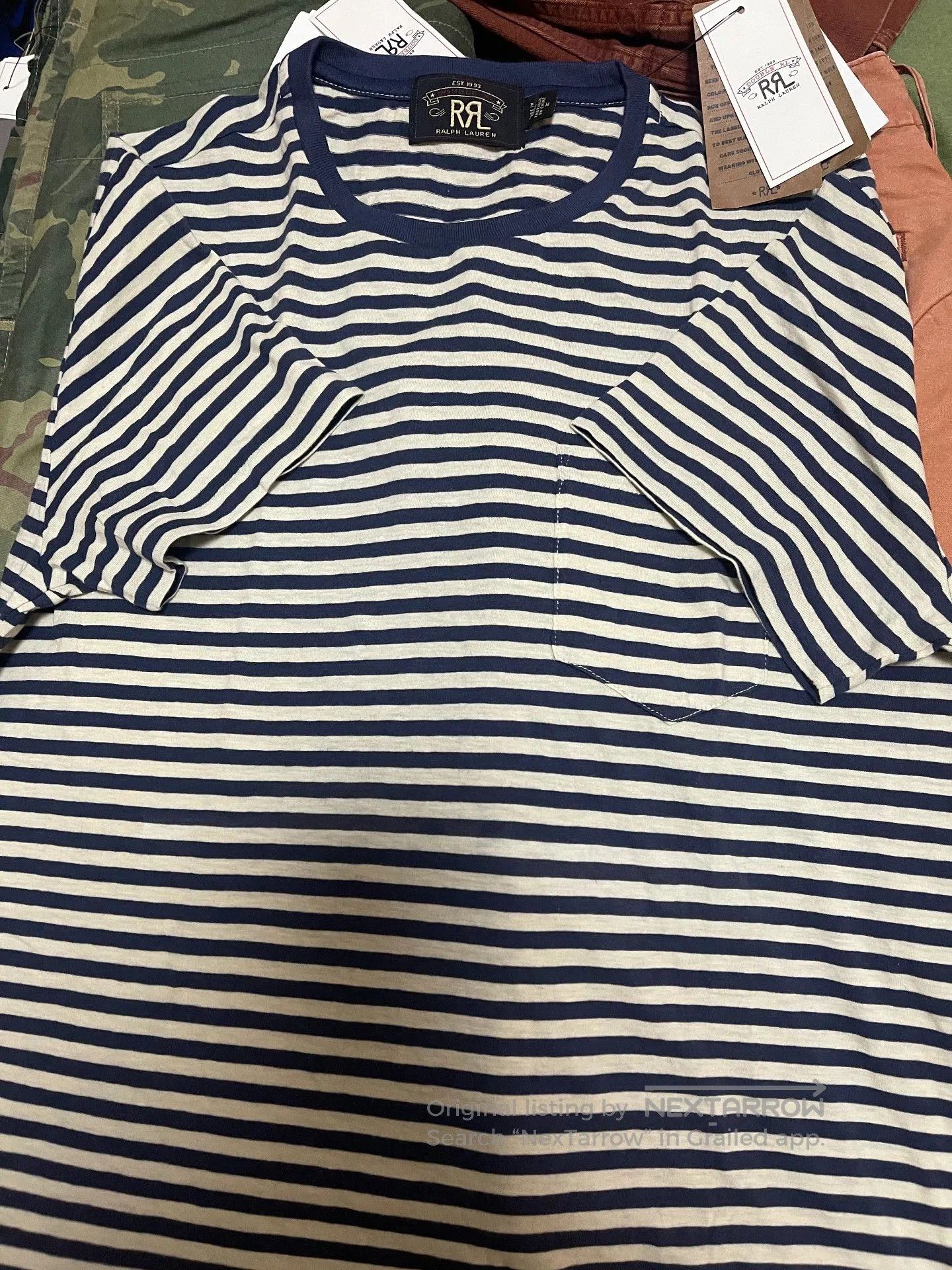 RRL Ralph Lauren RRL Double RL Striped Tee. Size US M / EU 48-50 / 2 - 3 Thumbnail