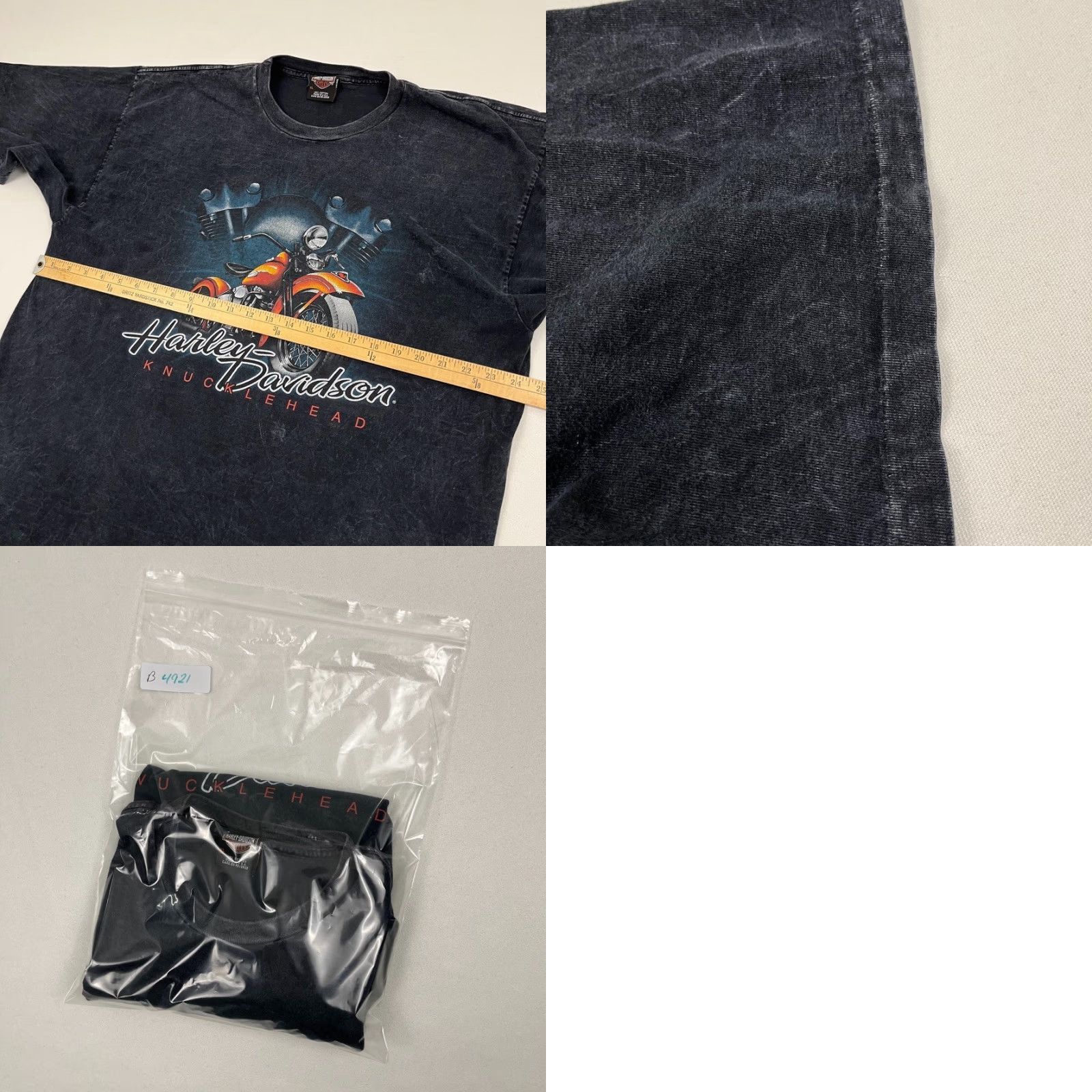 Harley Davidson VTG Harley-Davidson Shirt Mens XL Washed Double-Sided USA Y2K 2005 T-Shirt Size US XL / EU 56 / 4 - 8 Thumbnail