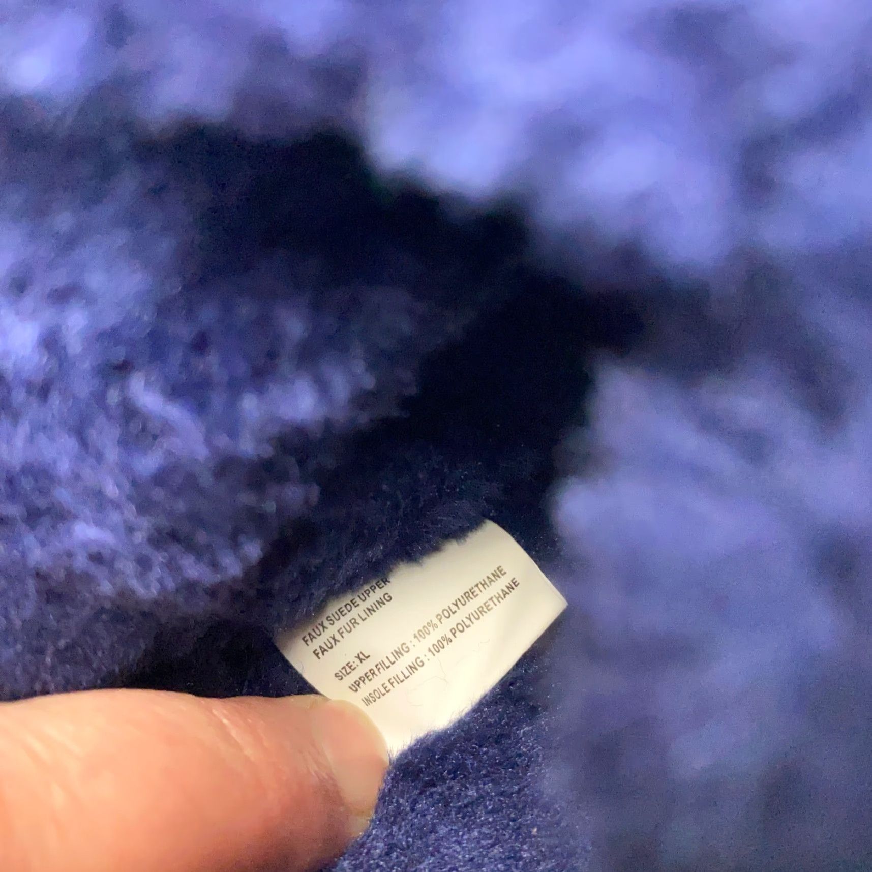 Vintage Muk Luks Slippers Womens XL (11-12) Royal Blue Slip-On Faux Fur Memory Foam Casual Travel Size ONE SIZE - 6 Thumbnail